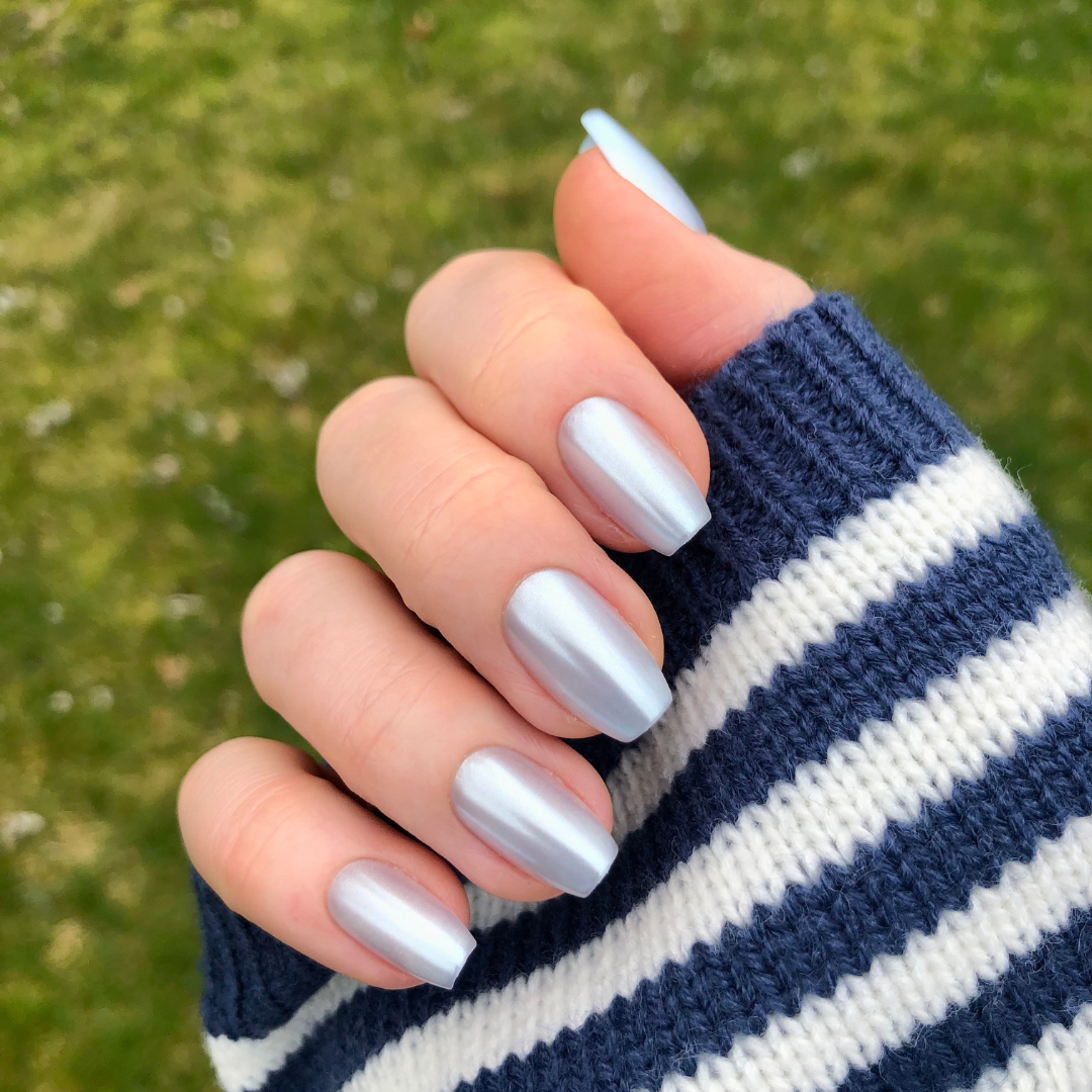 Blue Chrome - Press-On | Medium | Coffin、mySite、solidvoid