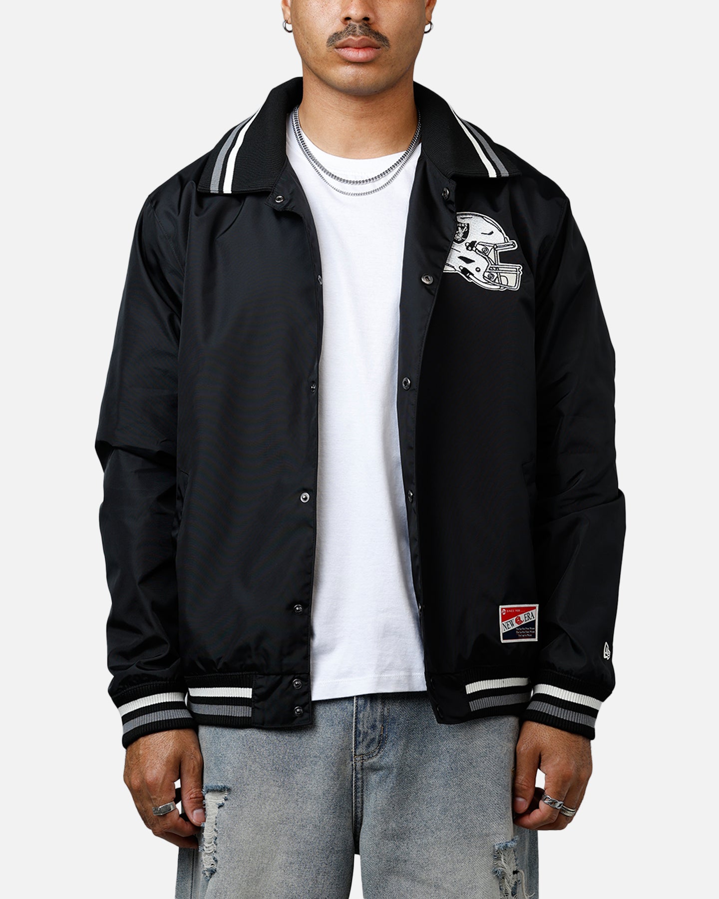 New Era Las Vegas Raiders Throwback Jacket Black、mySite、zt4zffjzw