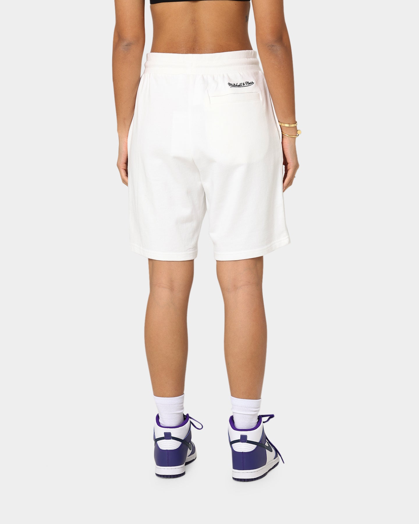 Mitchell & Ness Women's Dunk Shorts Vintage White、mySite、zt4zffjzw
