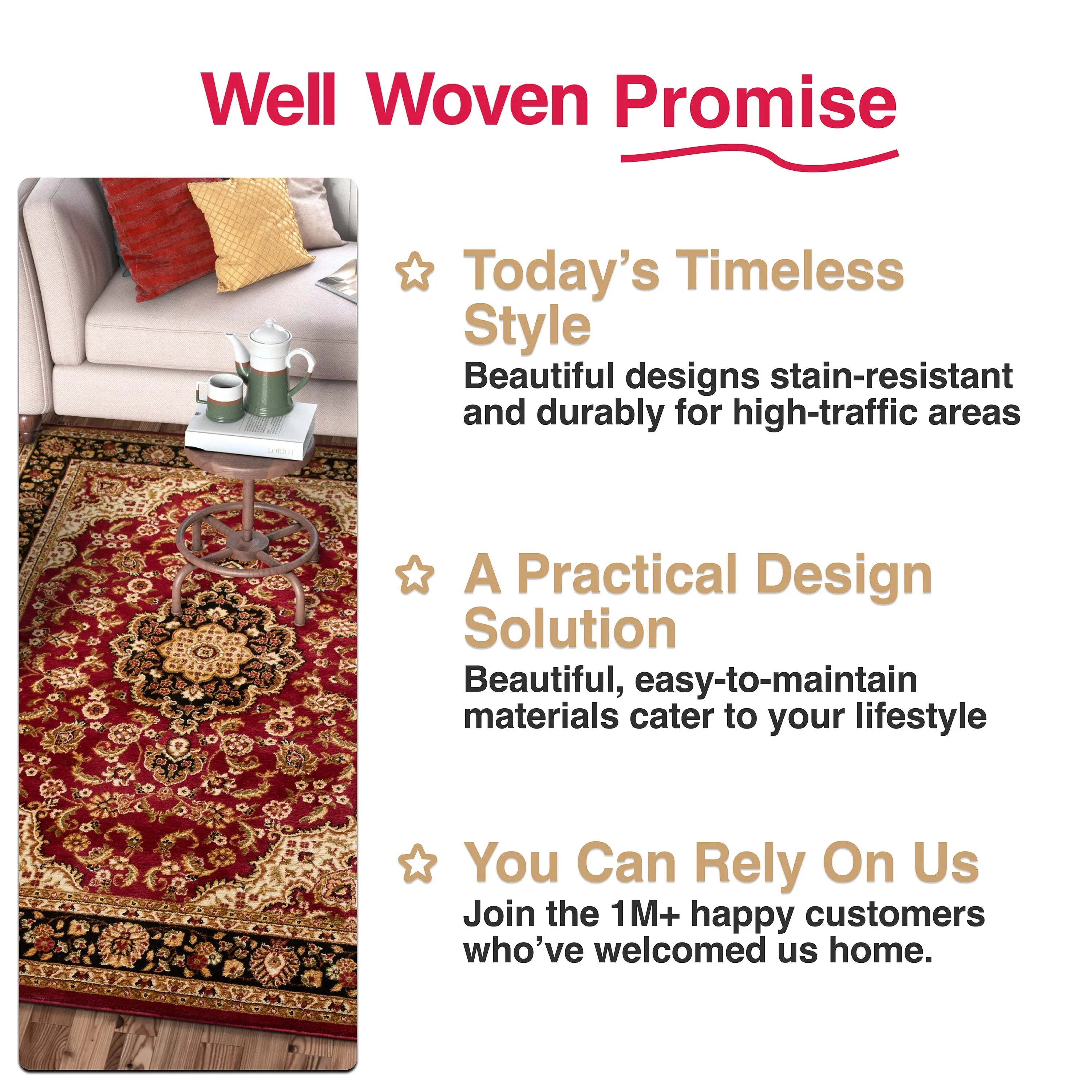 Medallion Kashan Red Traditional Rug、mySite、gigharbornorthrealestate