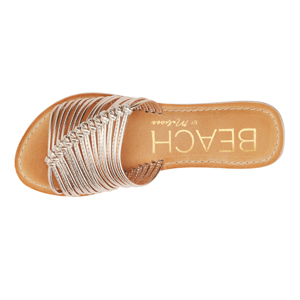 Baxter Metallic Slide Flat Sandals、mySite、gtrtttuynbv