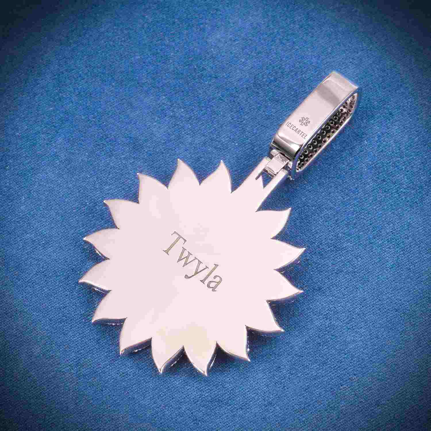 SUNSHINE Custom Moissanite Pendant 14K Gold、mySite、hinf8tx79