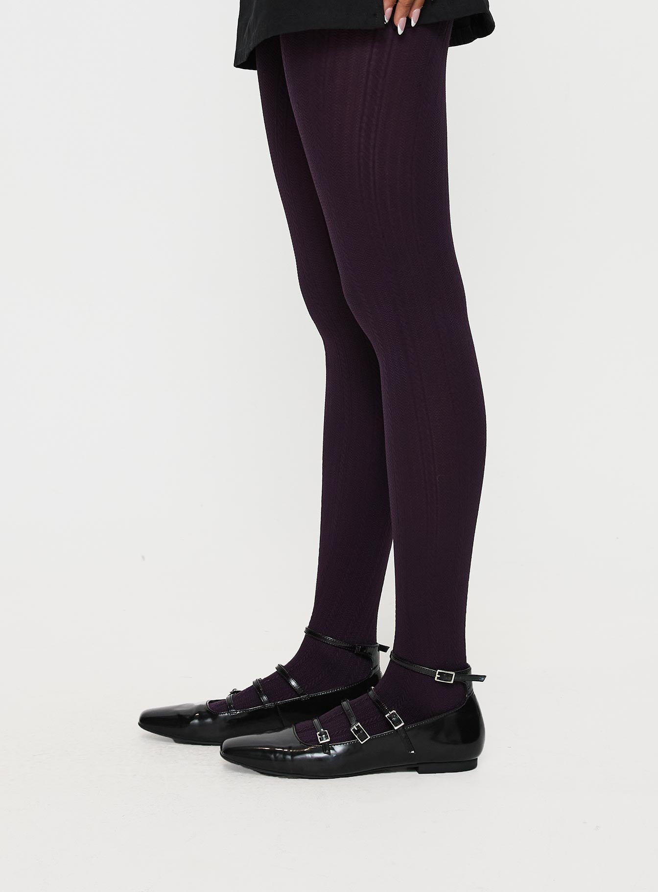 Back With Love Stockings Plum、mySite、solidvoid