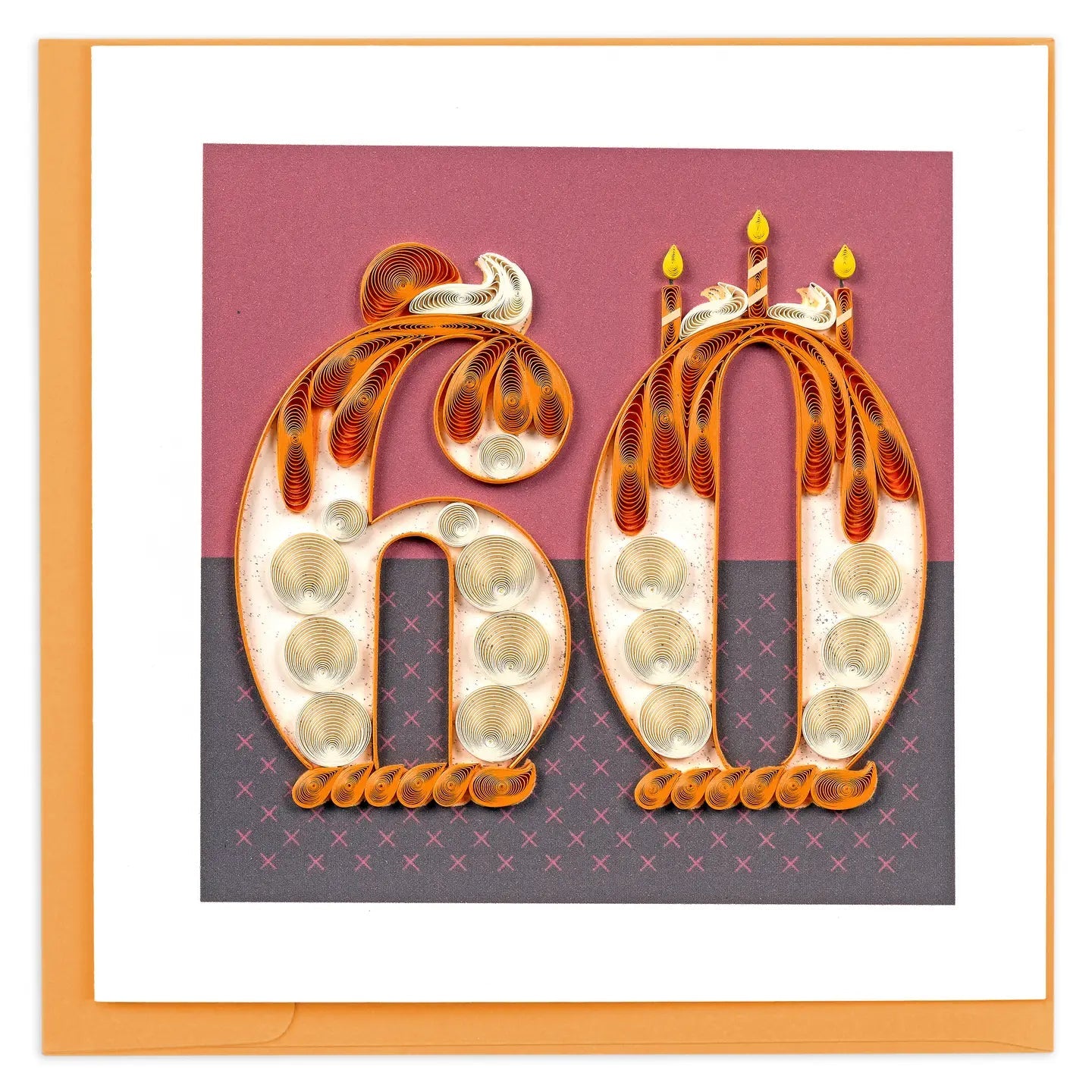  Quilled Birthday Milestone Greeting Card - 60、mySite、elrpsem3k