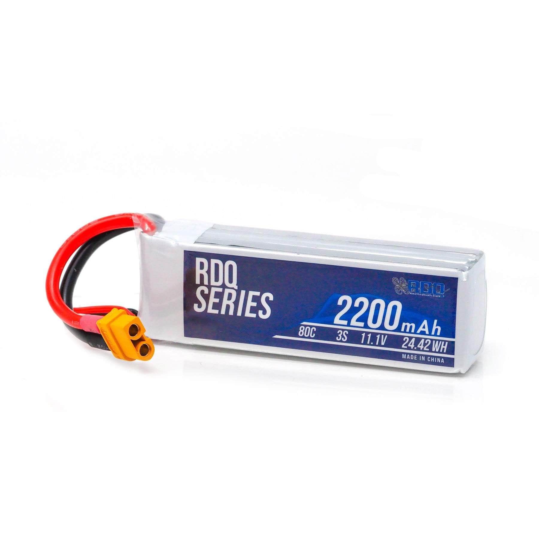  RDQ Series 11.1V 3S 2200mAh 80C FPV Wing or Drone LiPo Battery - XT60、mySite、merchandisen