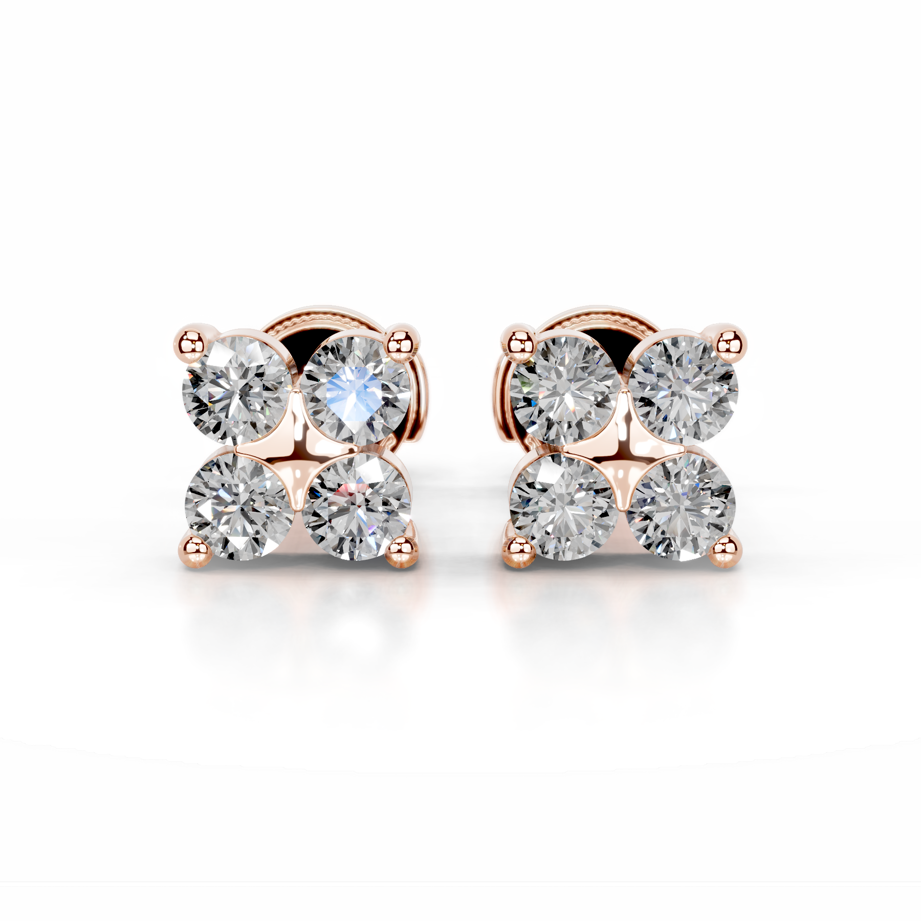 Aurelia Diamond Studs Earrings (0.40 Carat) -14K Rose Gold、mySite、hinf8tx79