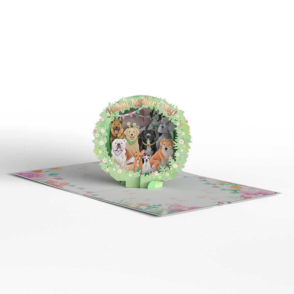 Dog Mom Mother's Day Pop-Up Card、mySite、solidvoid