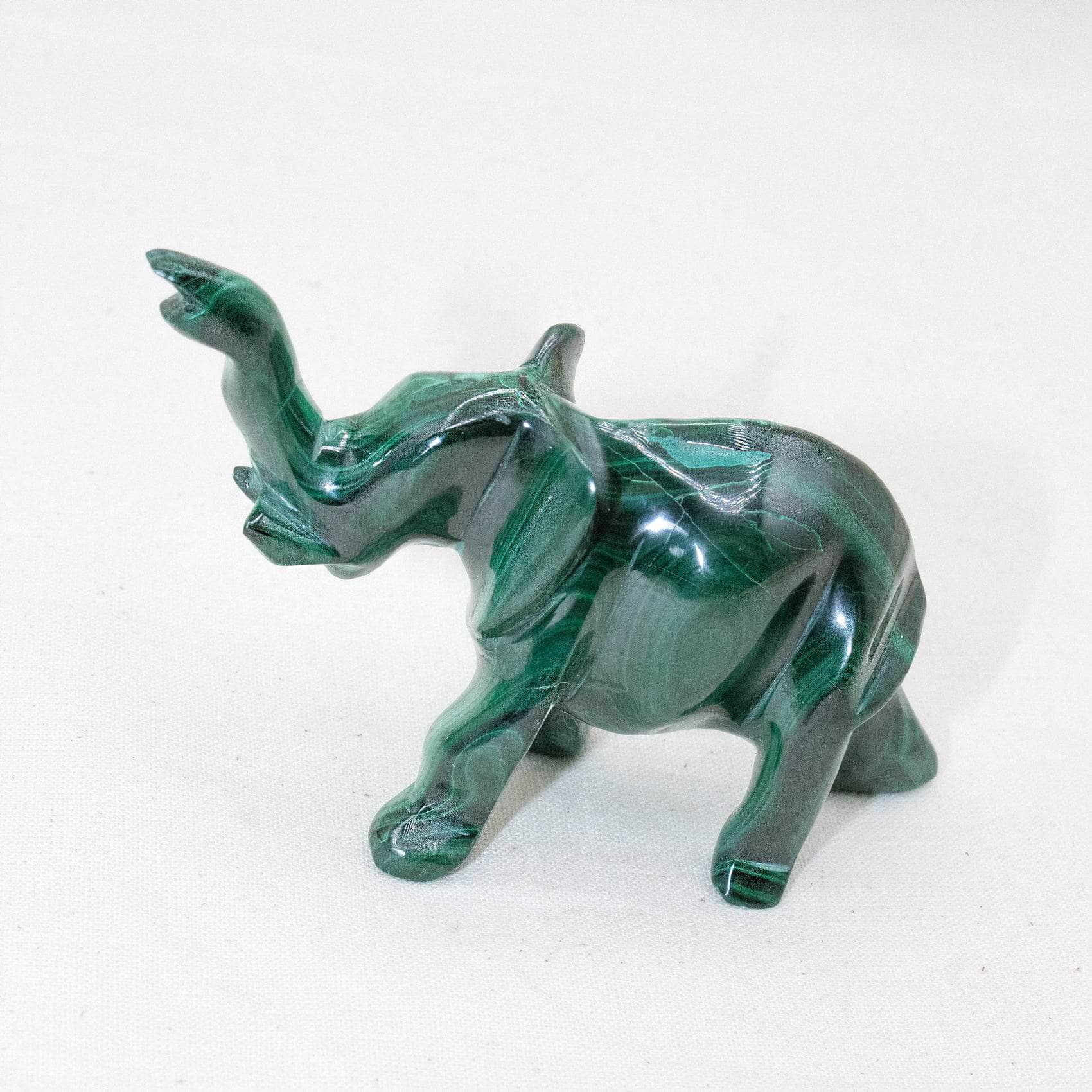 Genuine Malachite Elephants - Hand Carved - 1 of a Kind、mySite、hinf8tx79