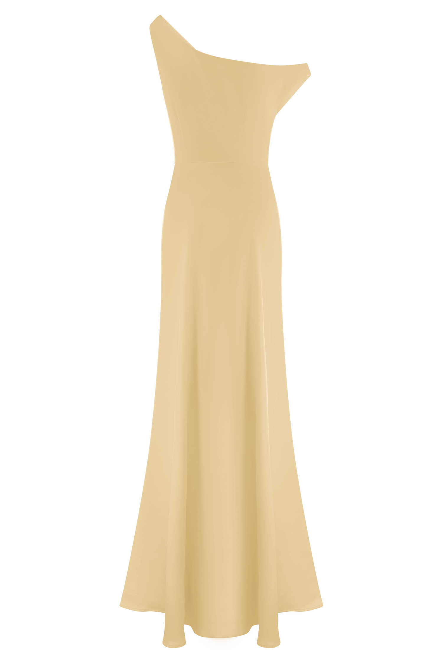 Jacinta One Shoulder Maxi Dress - Pastel Lemon、mySite、solidvoid