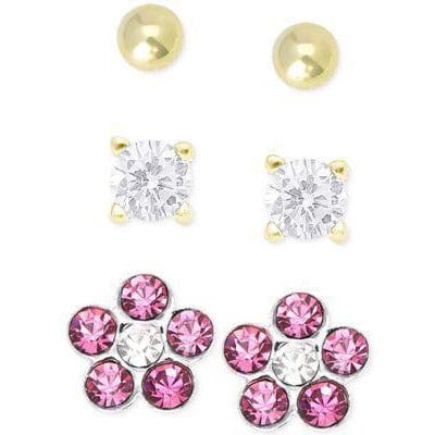 Girls' Sterling Silver Earring Sets、mySite、g9winljtr