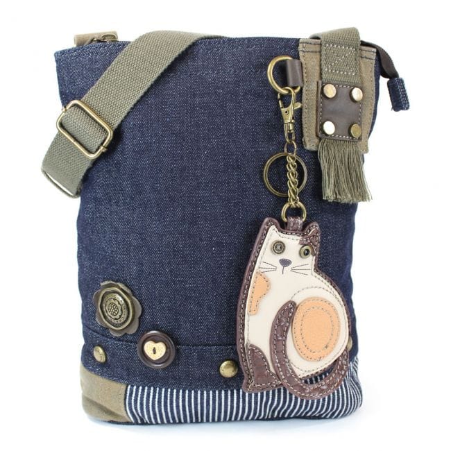 LAZZY CAT - Calico Cat, PATCH CROSS-BODY BAG by Chala、mySite、g9winljtr