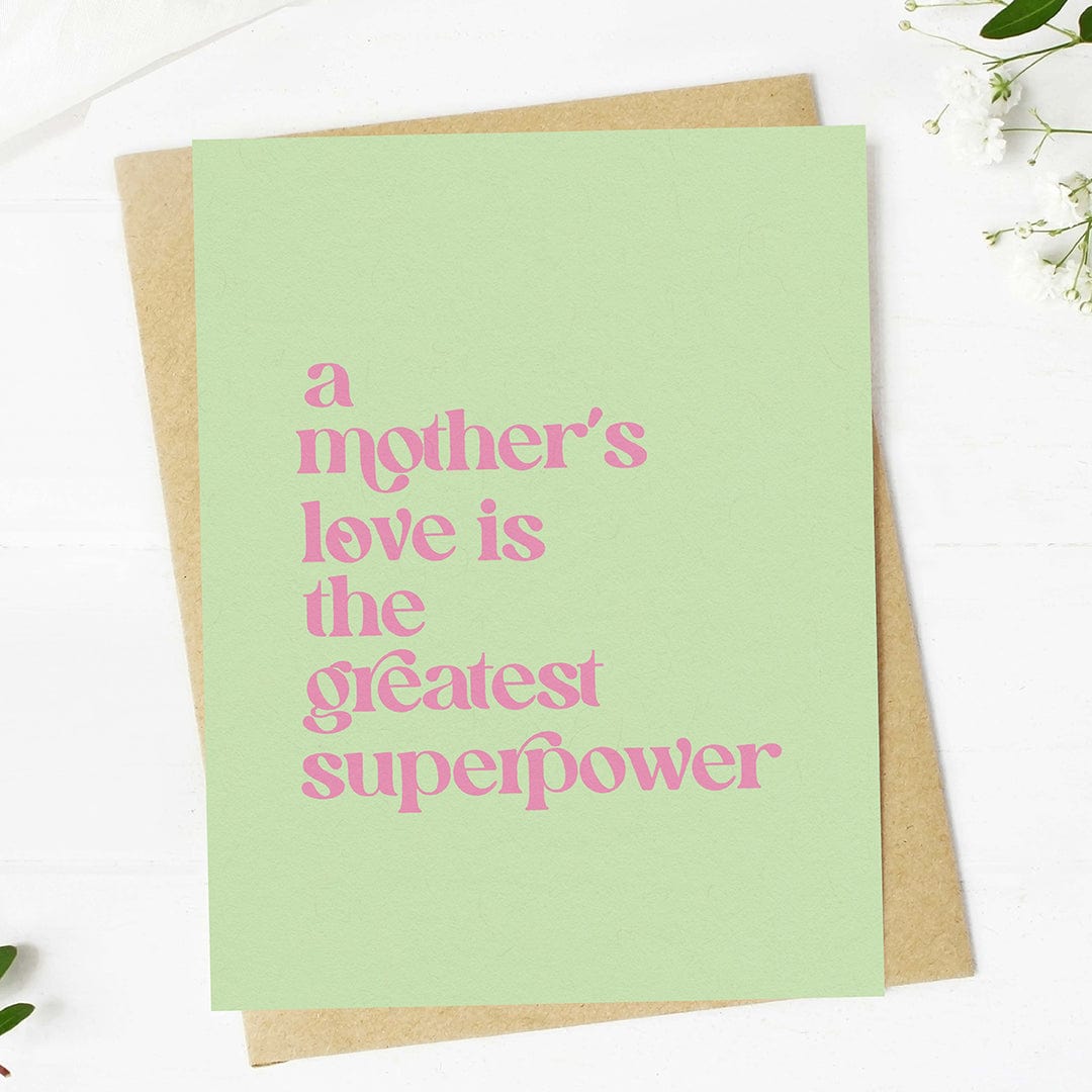  A mother's love is the greatest superpower Mother's Day Card、mySite、ghnorth