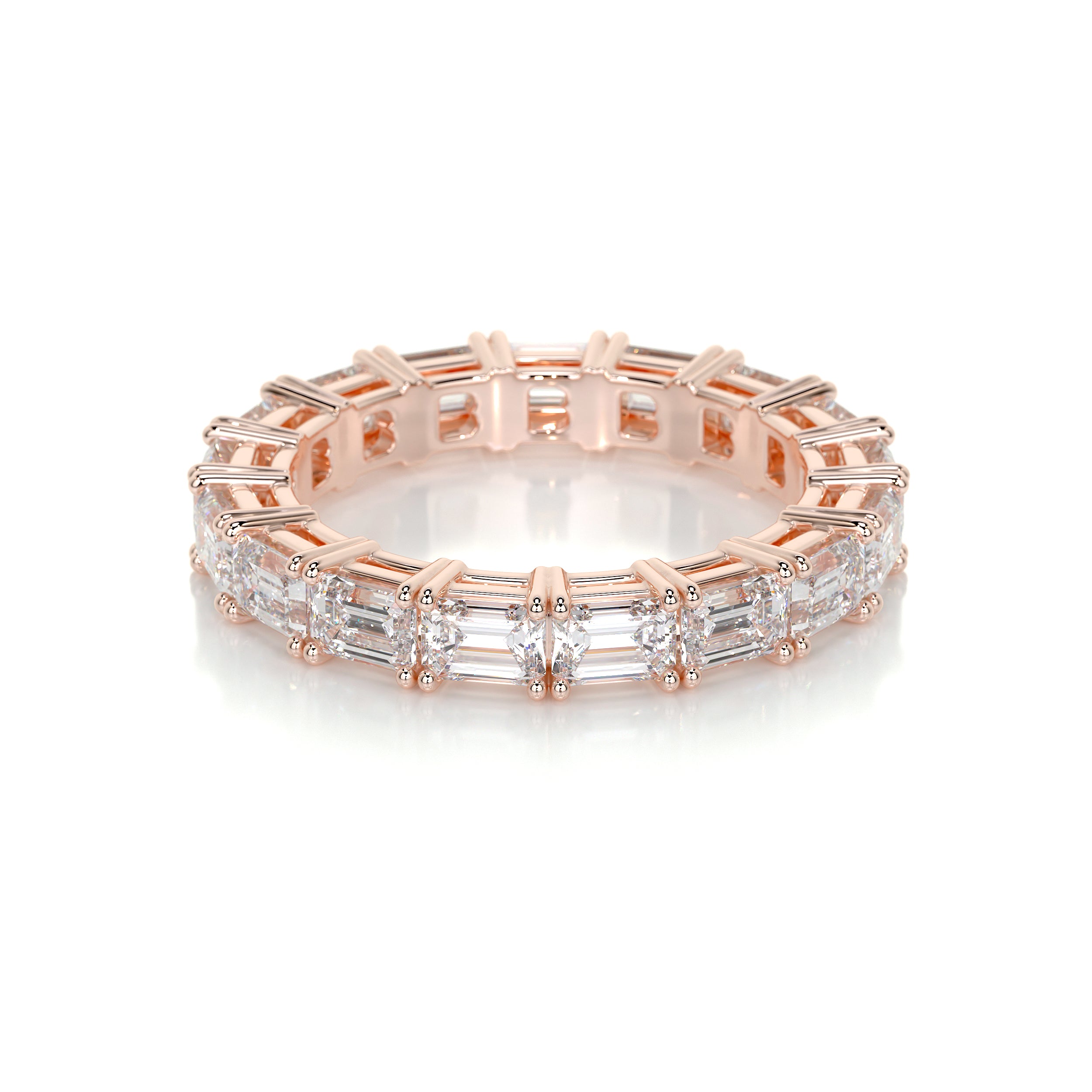Vicky Lab Grown Diamond Wedding Ring -14K Rose Gold、mySite、hinf8tx79