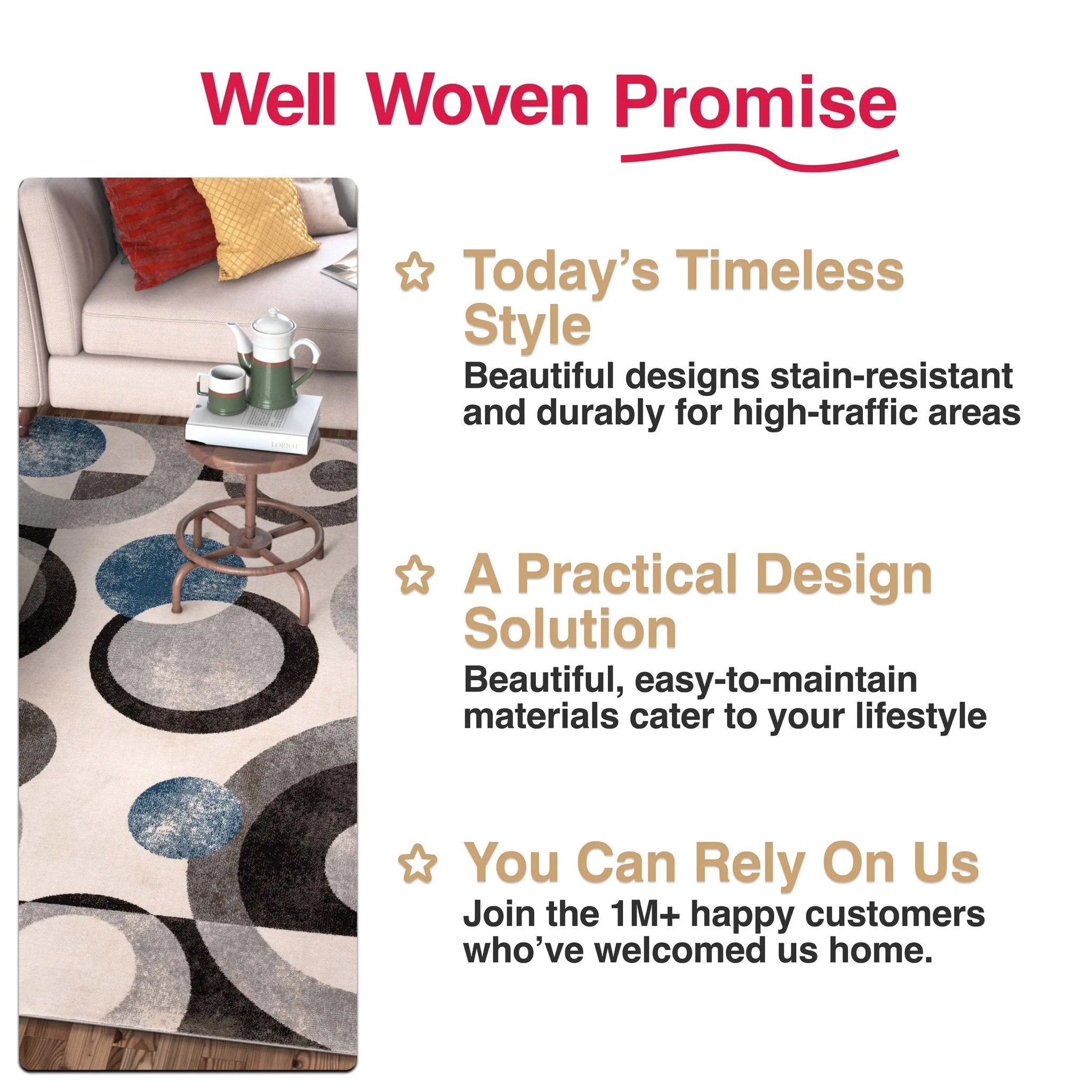 Avi Modern Geometric Grey Blue Rug、mySite、gigharbornorthrealestate