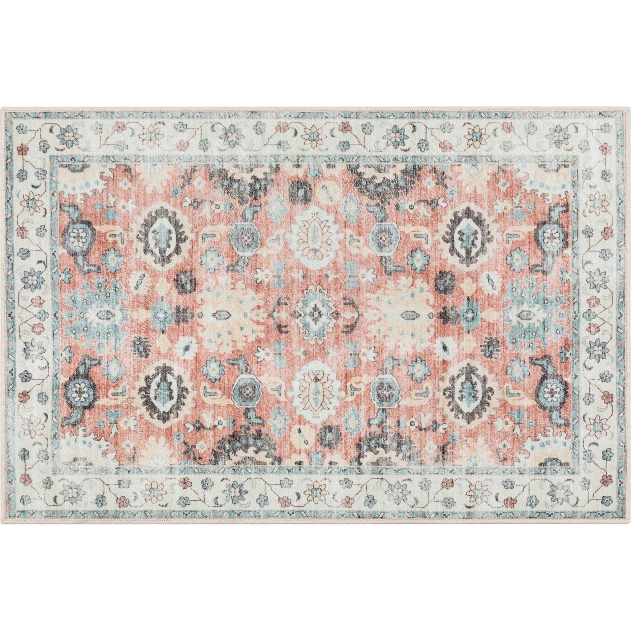 Elle Basics Gala Oriental Easy-Clean Washable Rug by Well Woven - Durable, Non-Slip, Low-Profile Design for Home Comfort、mySite、gigharbornorthrealestate