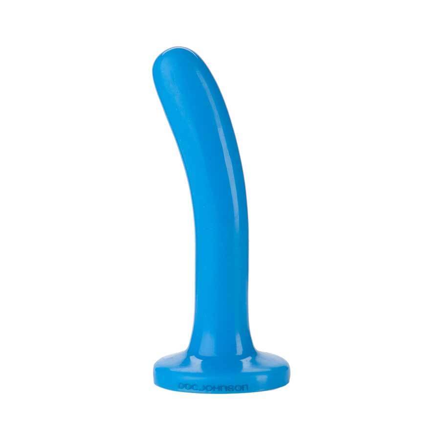 6 Inch Blue Slim Platinum Silicone Anal Dildo by Doc Johnson、mySite、bottomscart
