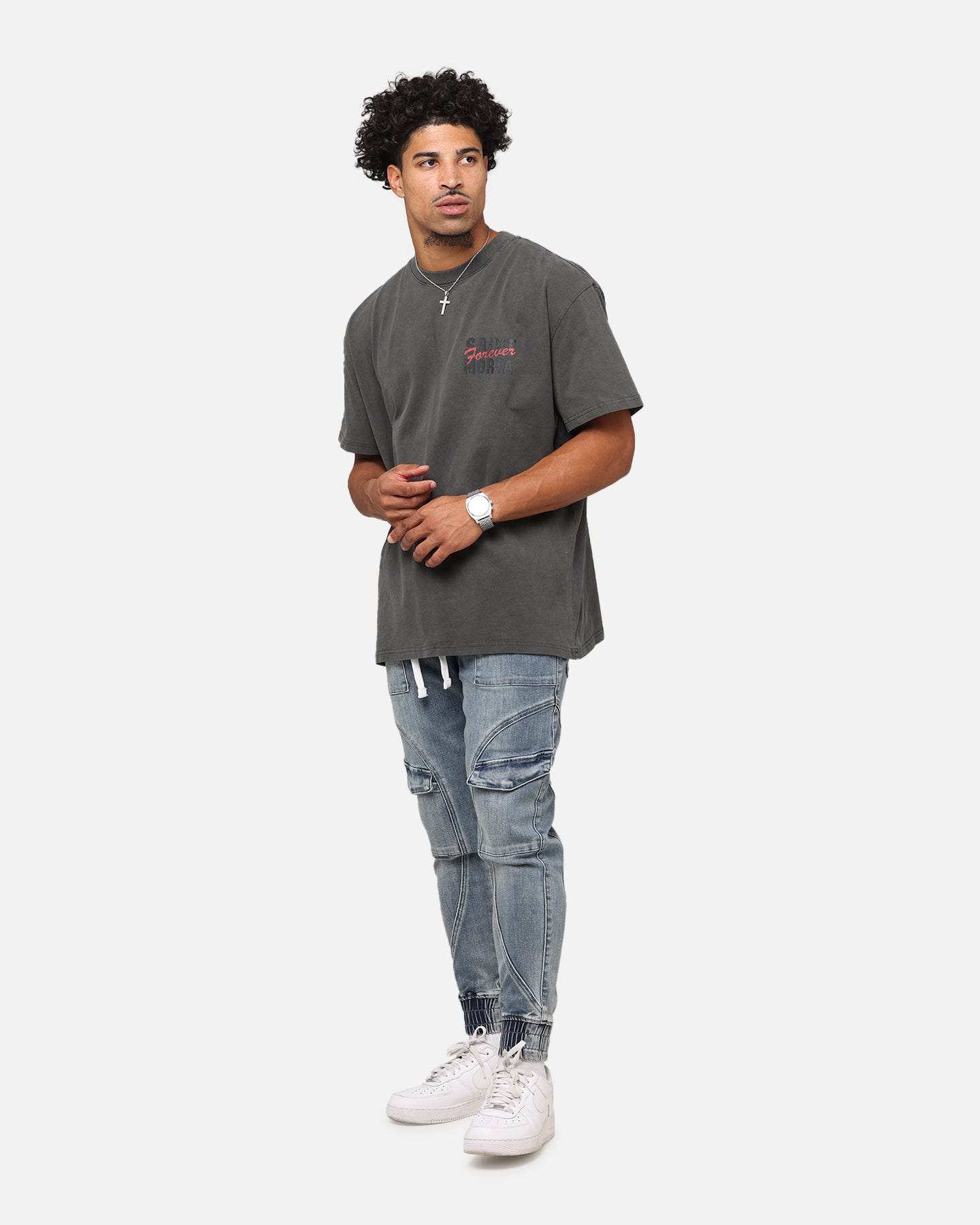 Saint Morta Aera Denim Joggers Dirty Denim、mySite、zt4zffjzw