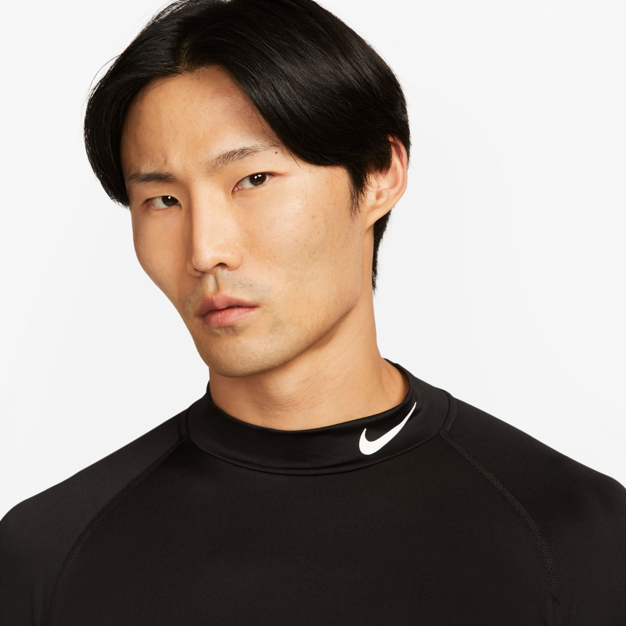 Nike Pro Men's Dri-FIT Mock-Neck Long-Sleeve Training Shirt、mySite、neckold