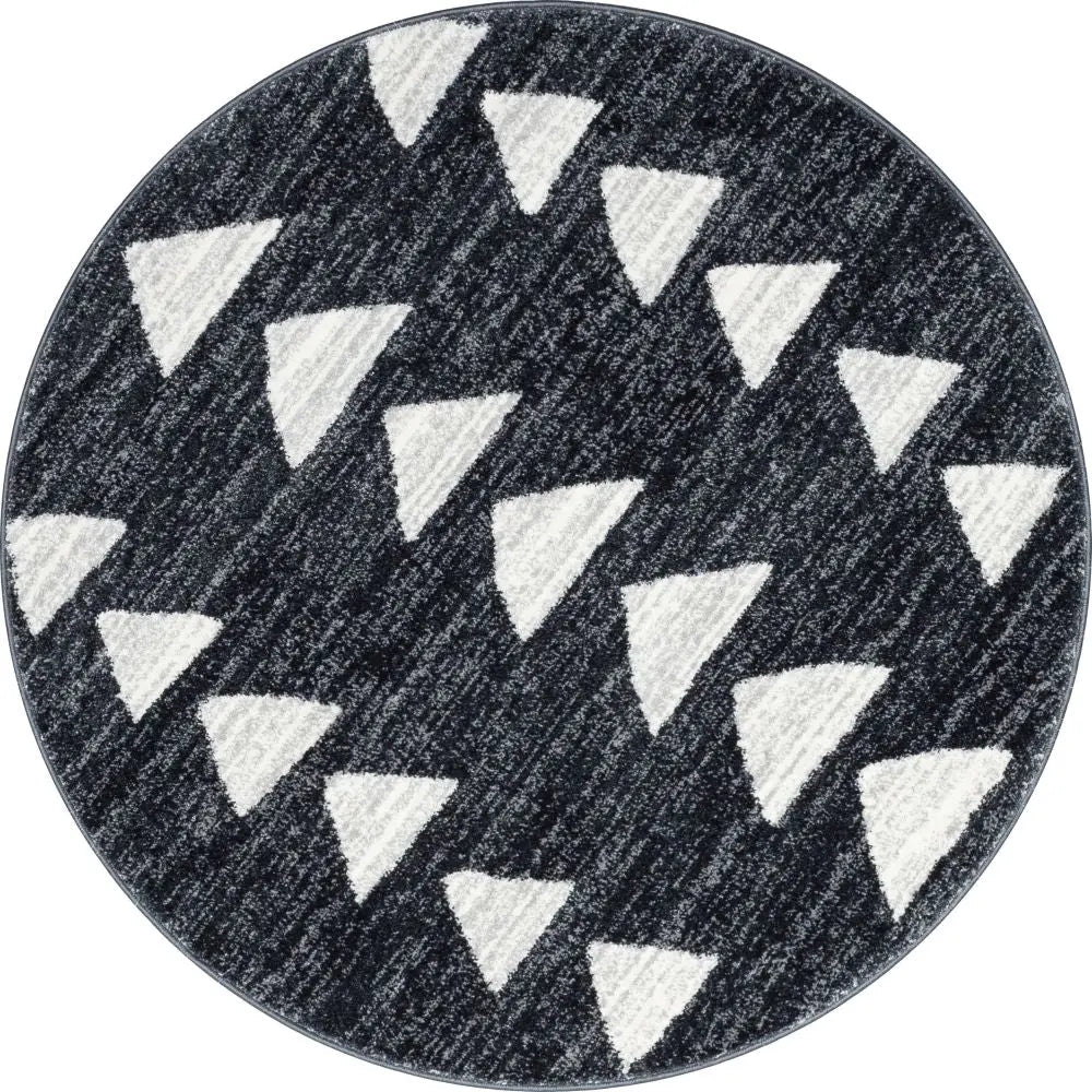 Triangles Modern Geometric Pattern Grey Kids Rug、mySite、gigharbornorthrealestate