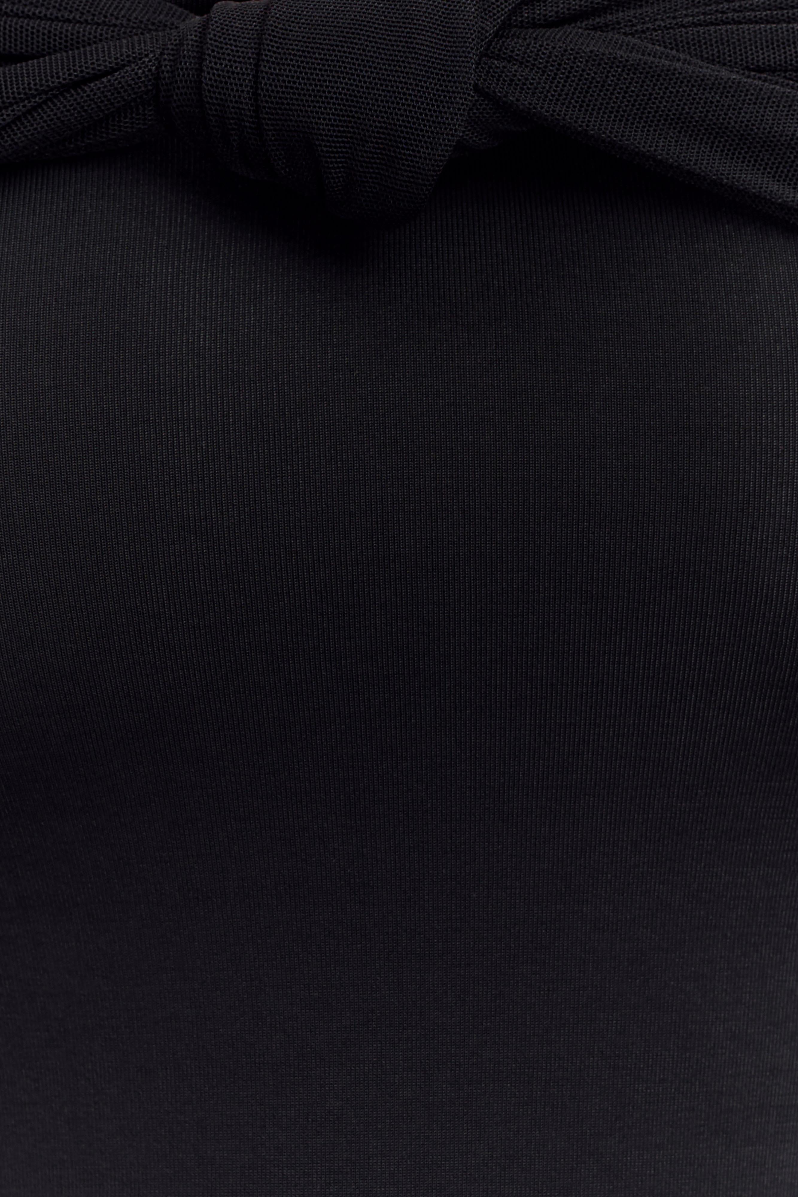 Bernadina Mesh And Slinky Halter Maxi Dress - Black、mySite、solidvoid