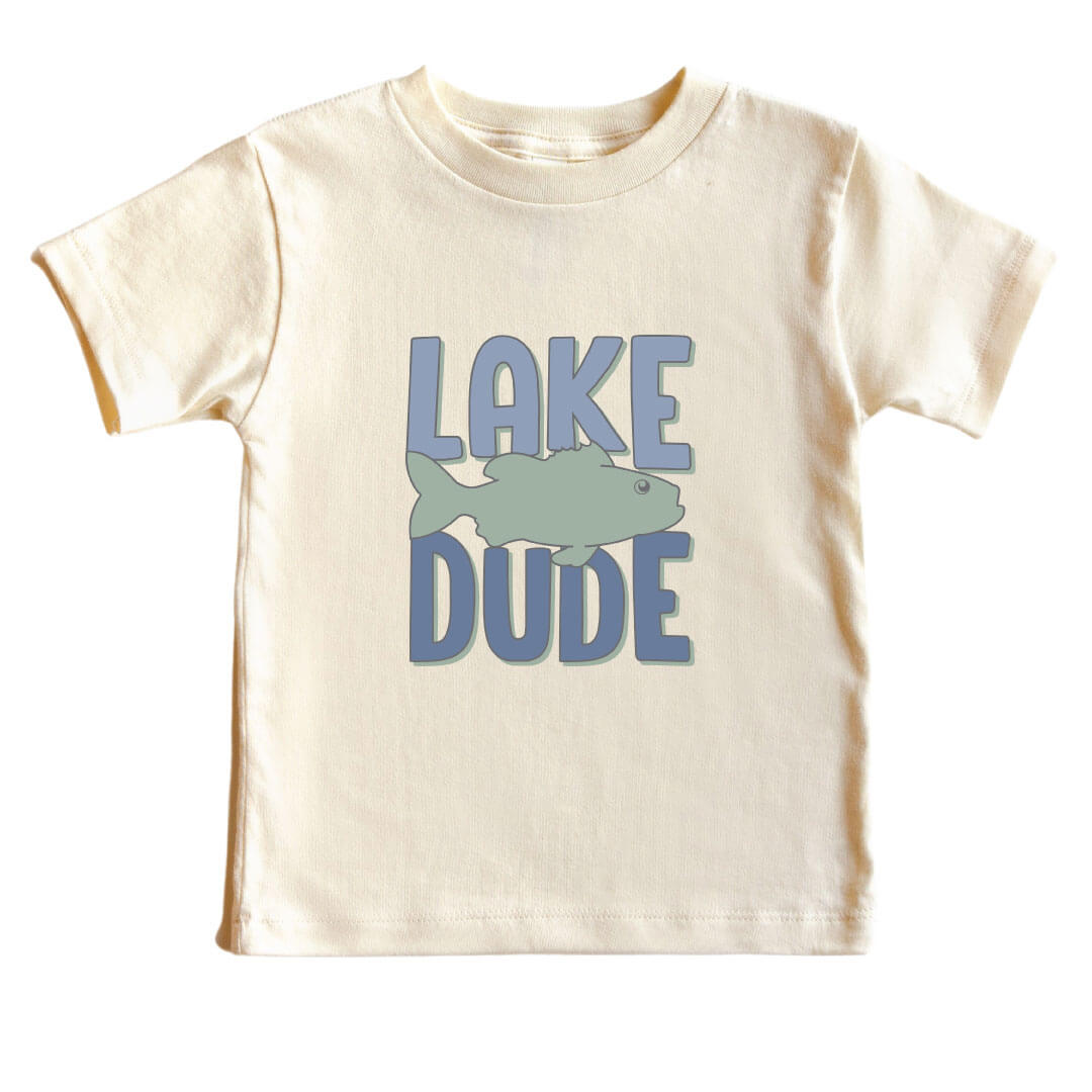  Lake Dude Kids Graphic Tee | Natural、mySite、layawaytickets