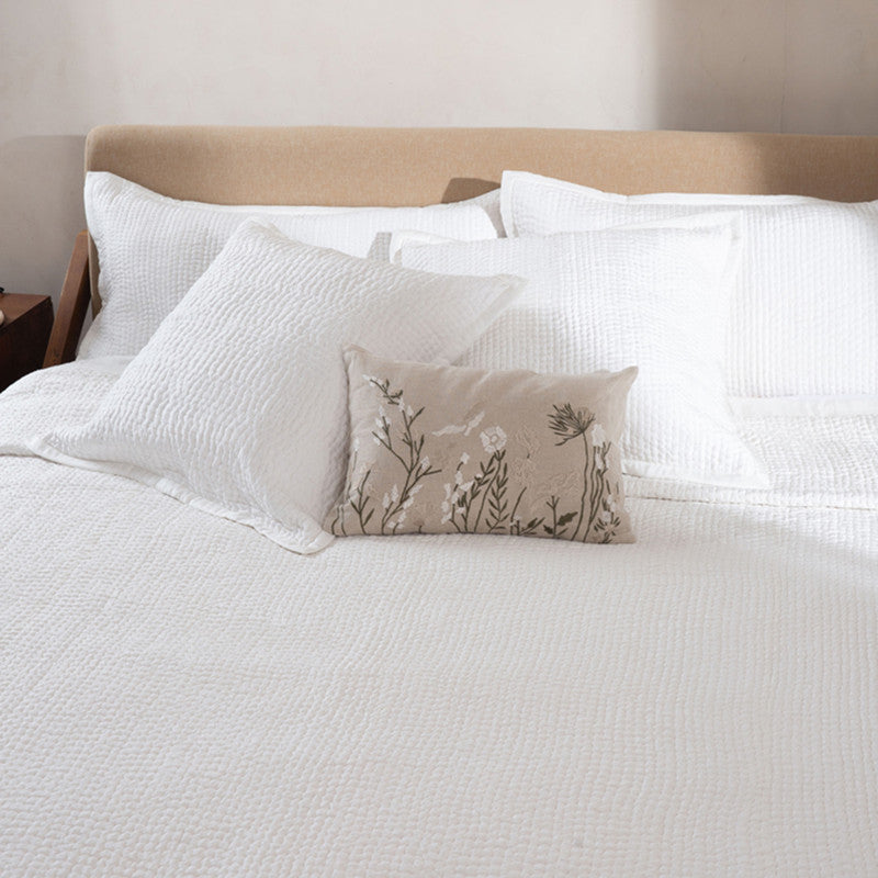 Linen Garden Whisper Cushion Cover | Beige | 35 x 50 cm、mySite、camillekostekn