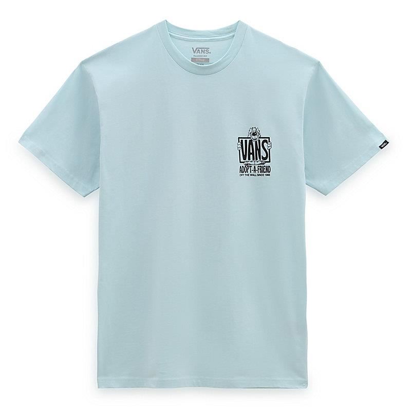  Vans Adopted A Friend T-Shirt - Blue Glow、mySite、merchandisen