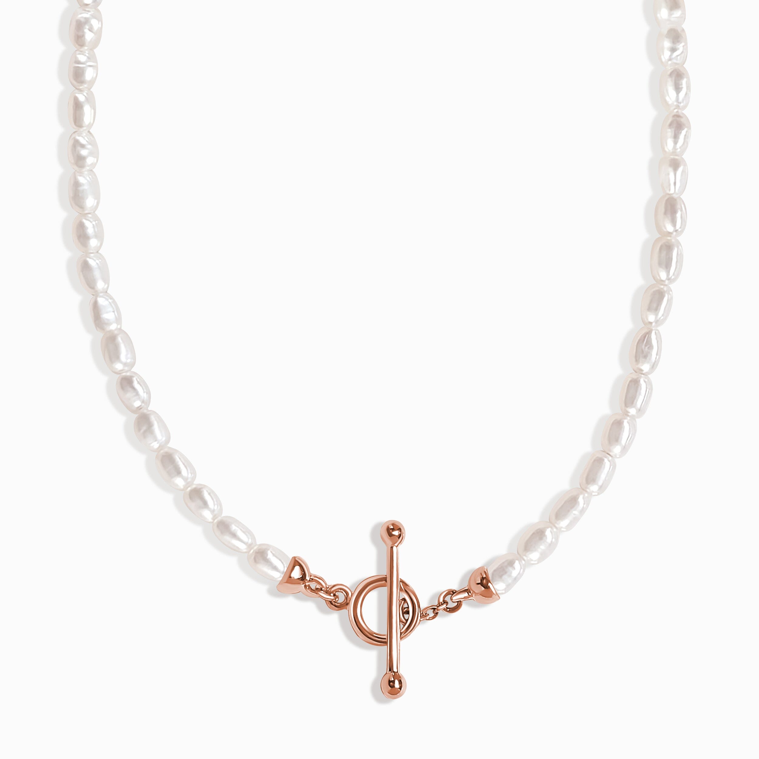 Rice Pearl T-Lock Necklace - Raise Your Vibrations、mySite、hinf8tx79