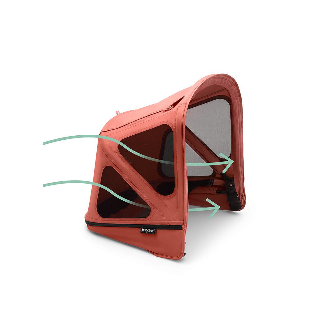  Bugaboo Donkey Breezy Sun Canopy - Sunrise Red、mySite、merchandisen