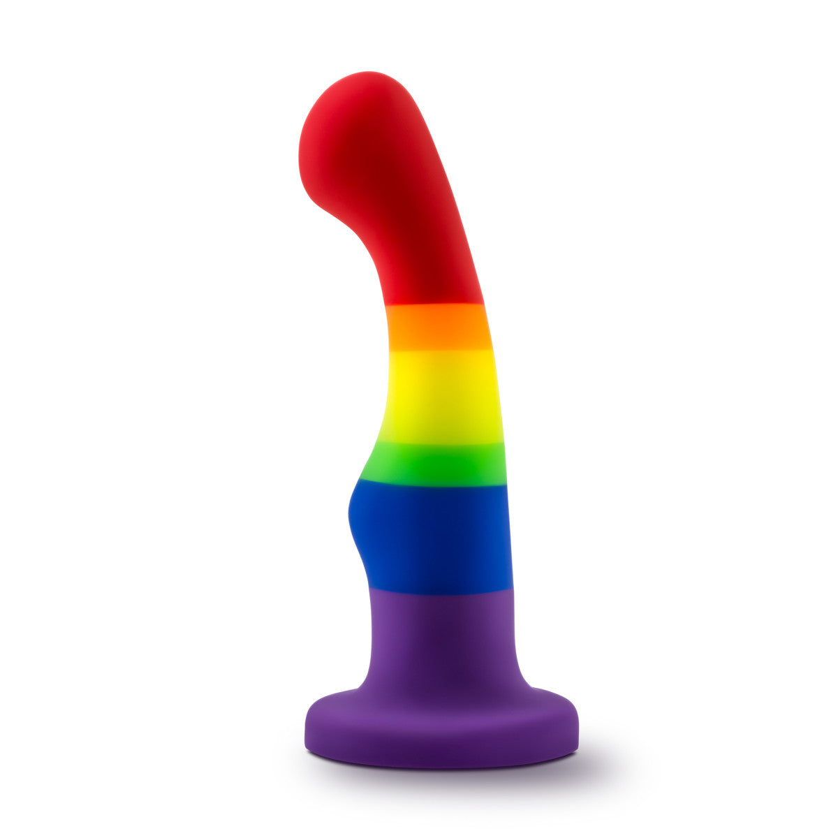 Avant By Blush® | Pride Freedom P1 | Artisan 6 Inch Curved G-Spot Dildo with Suction Cup Base - Elegantly Made with Smooth UltraSilk® Purio® Silicone、mySite、bottomscart