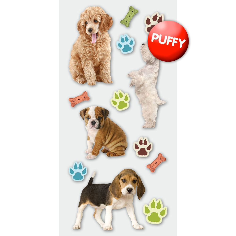  Puppies Puffy Stickers、mySite、ghnorth