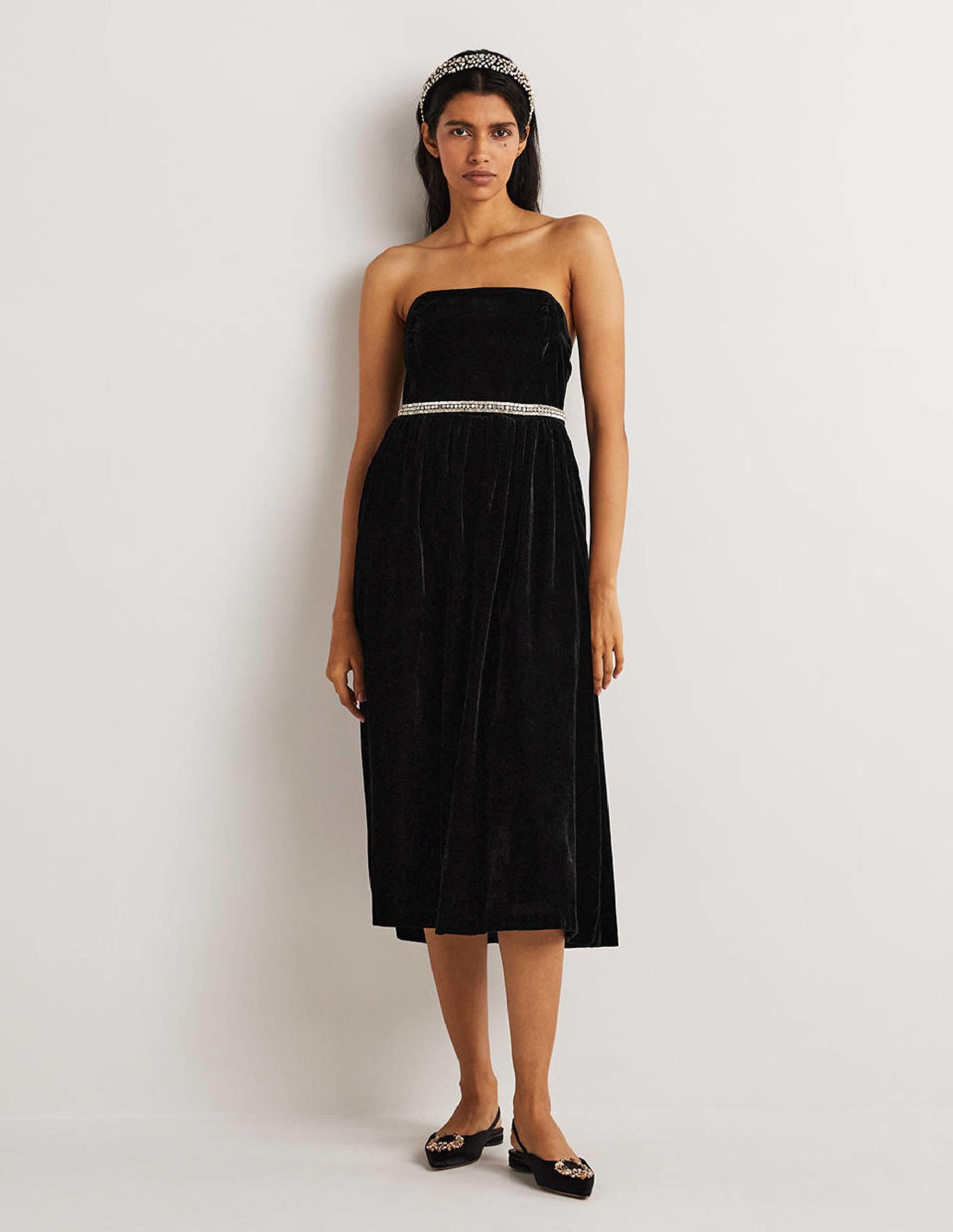  Strapless Velvet Dress-Black、mySite、ashleygrahame