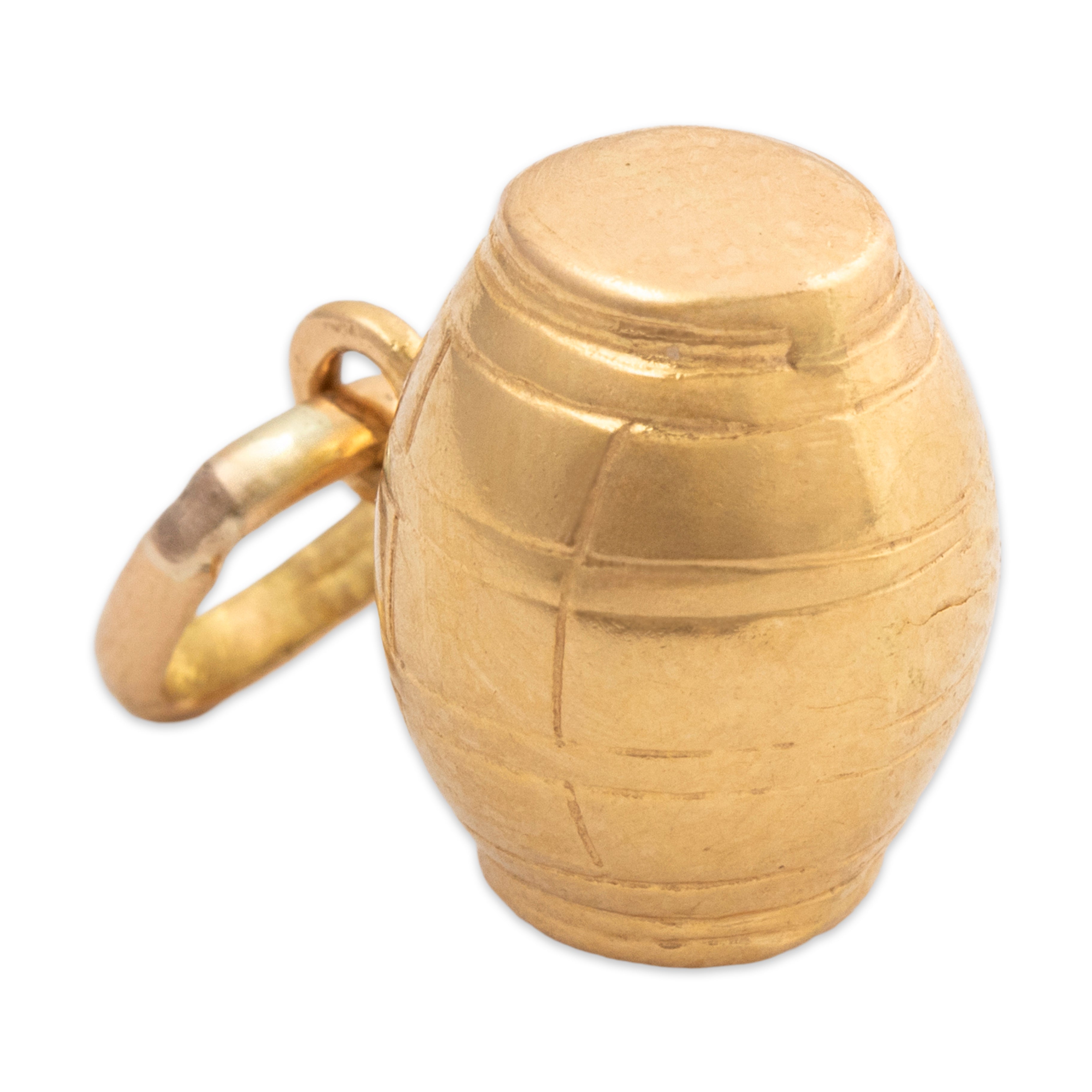 Vintage 18k Yellow Gold Barrel Charm / Pendant、mySite、hinf8tx79