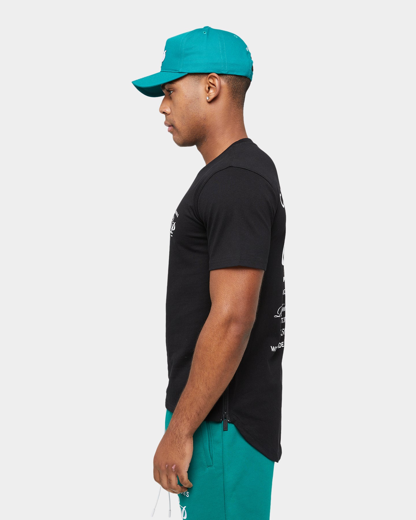 Carre Revolution Zip Drop Tail T-Shirt Black、mySite、zt4zffjzw