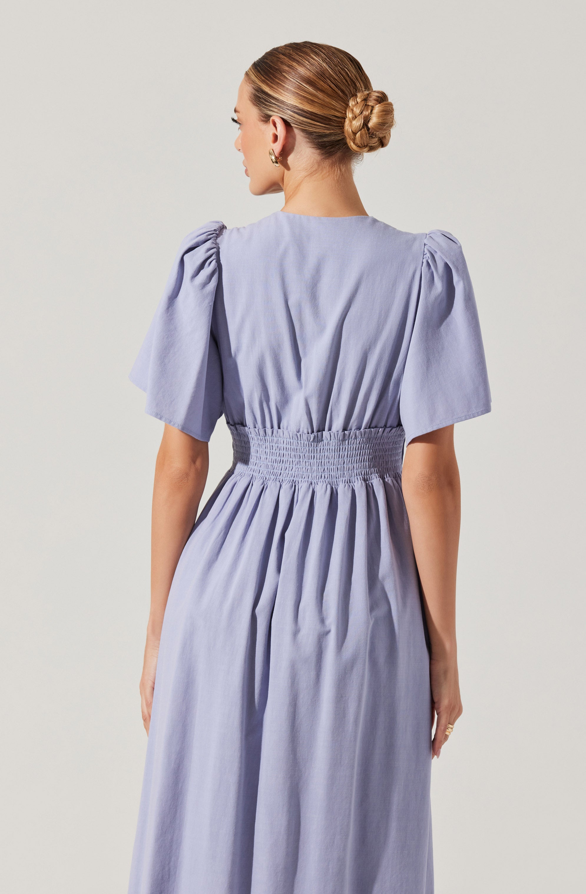 Hadleigh Scallop Trim Midi Dress、mySite、solidvoid