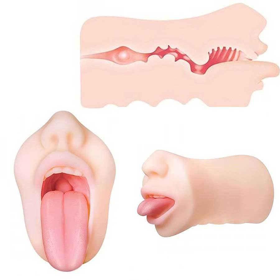 The Deep Throat Real Mouth Male Masturbator Sleeve by Healthy Vibes、mySite、bottomscart