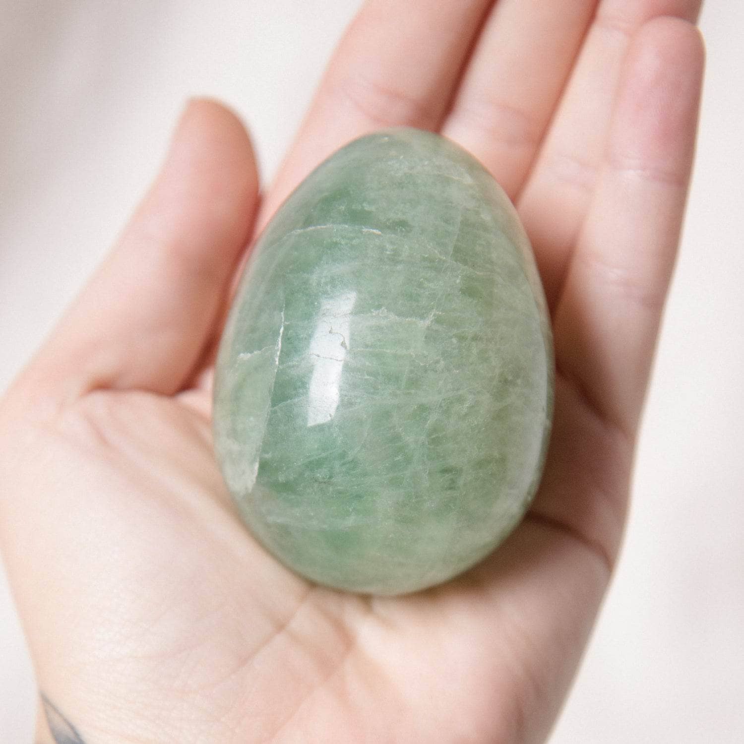 Green Rainbow Fluorite Eggs - AAA Premium Quality、mySite、hinf8tx79
