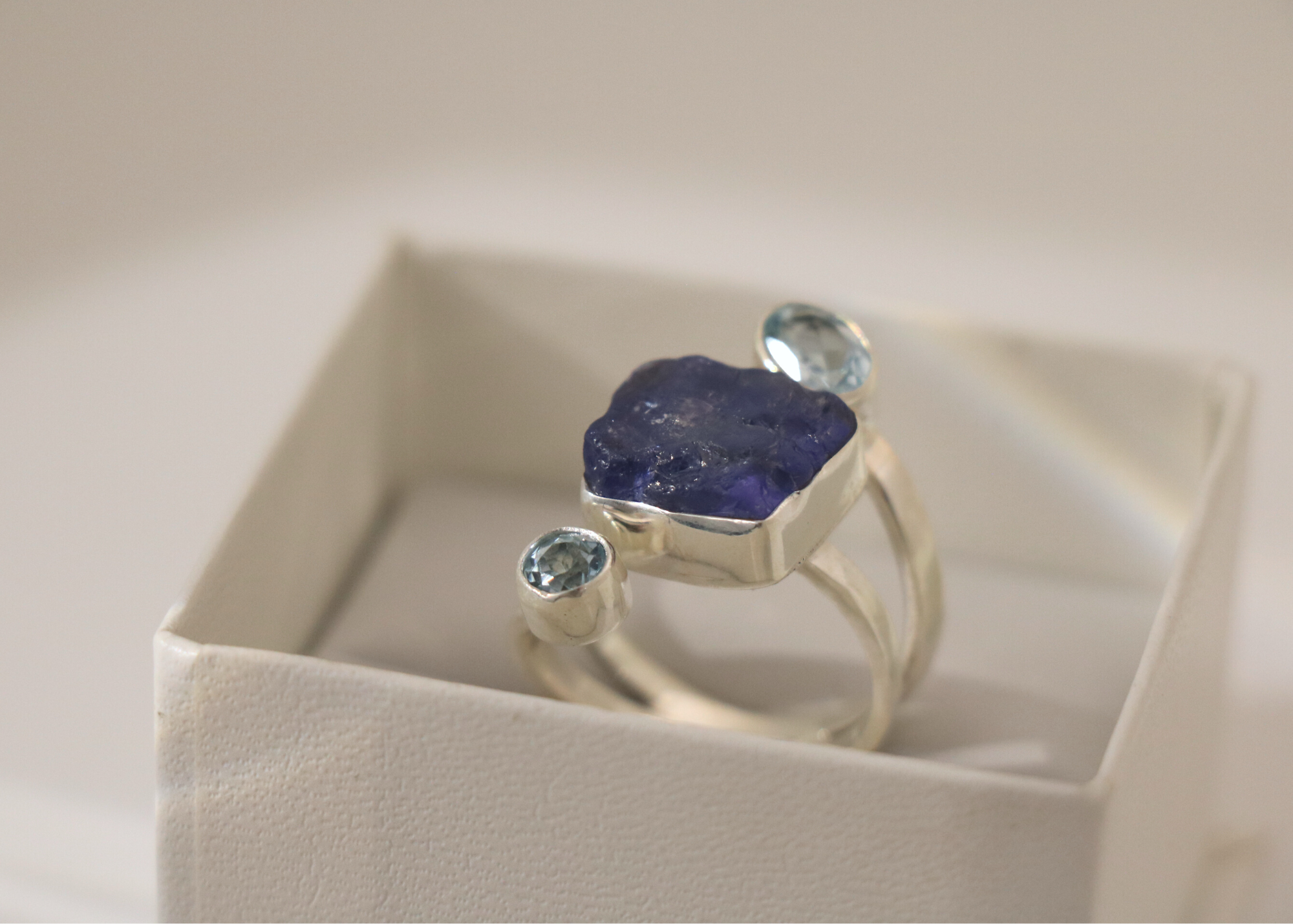 Tanzanite and Aquamarine Ring (Sterling Silver)、mySite、topwebapps