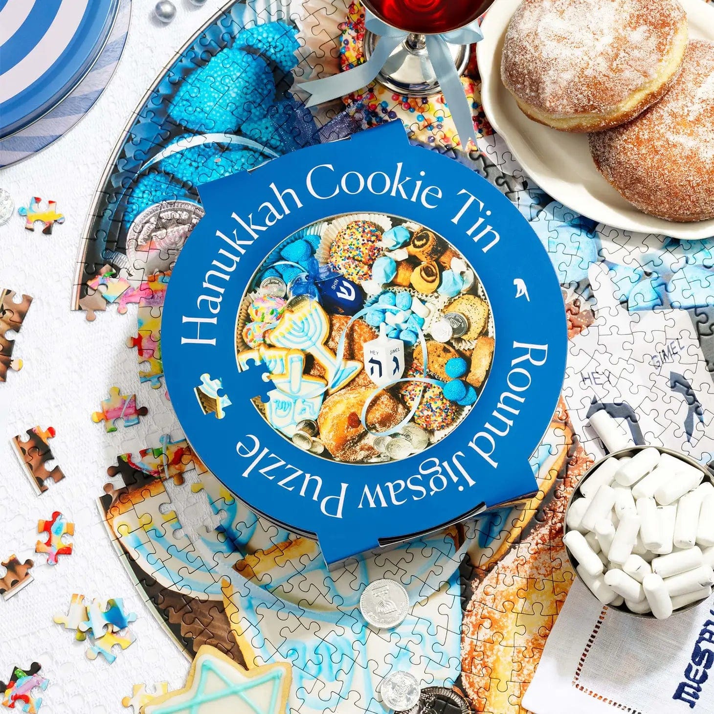 Hanukkah Cookie Tin Jigsaw Puzzle - 750 Pieces、mySite、topwebapps