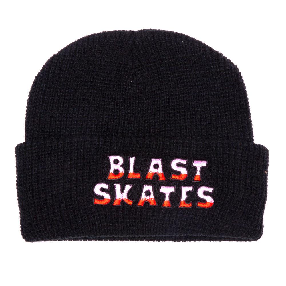  Blast Pau Embroidered Text Logo Beanie - Black、mySite、merchandisen