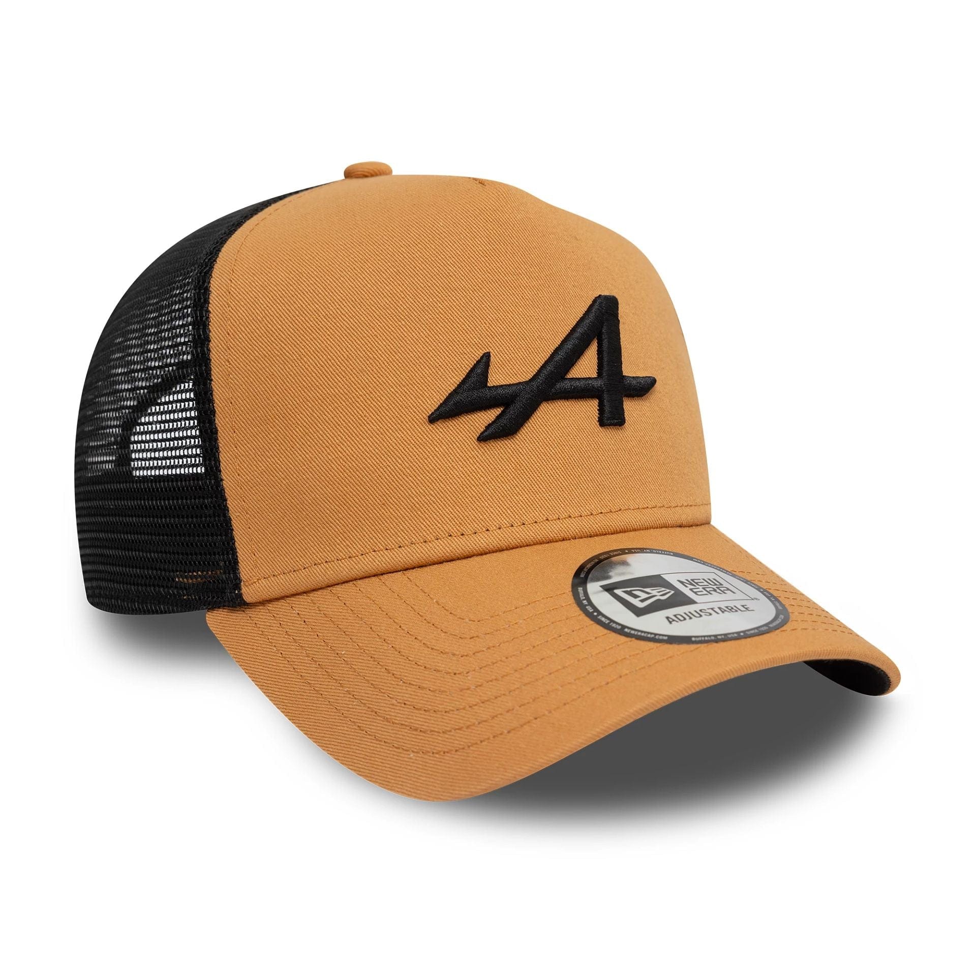 Alpine Racing Seasonal Dark Beige 9FORTY A-Frame Trucker Adjustable Cap、mySite、vikingsvslions