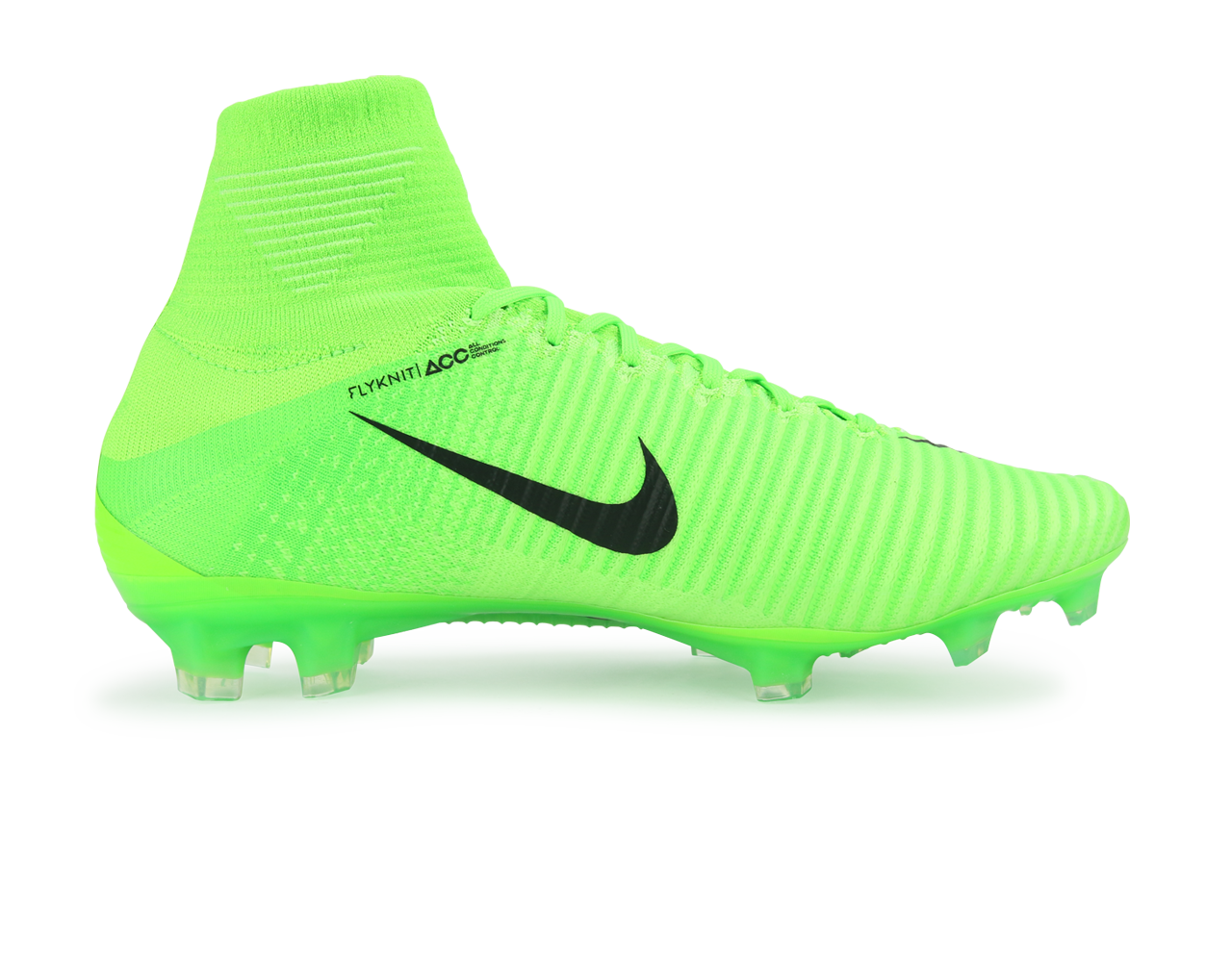 Nike Men's Mercurial Superfly V FG Electric Green/Black/Ghost Green、mySite、noshort