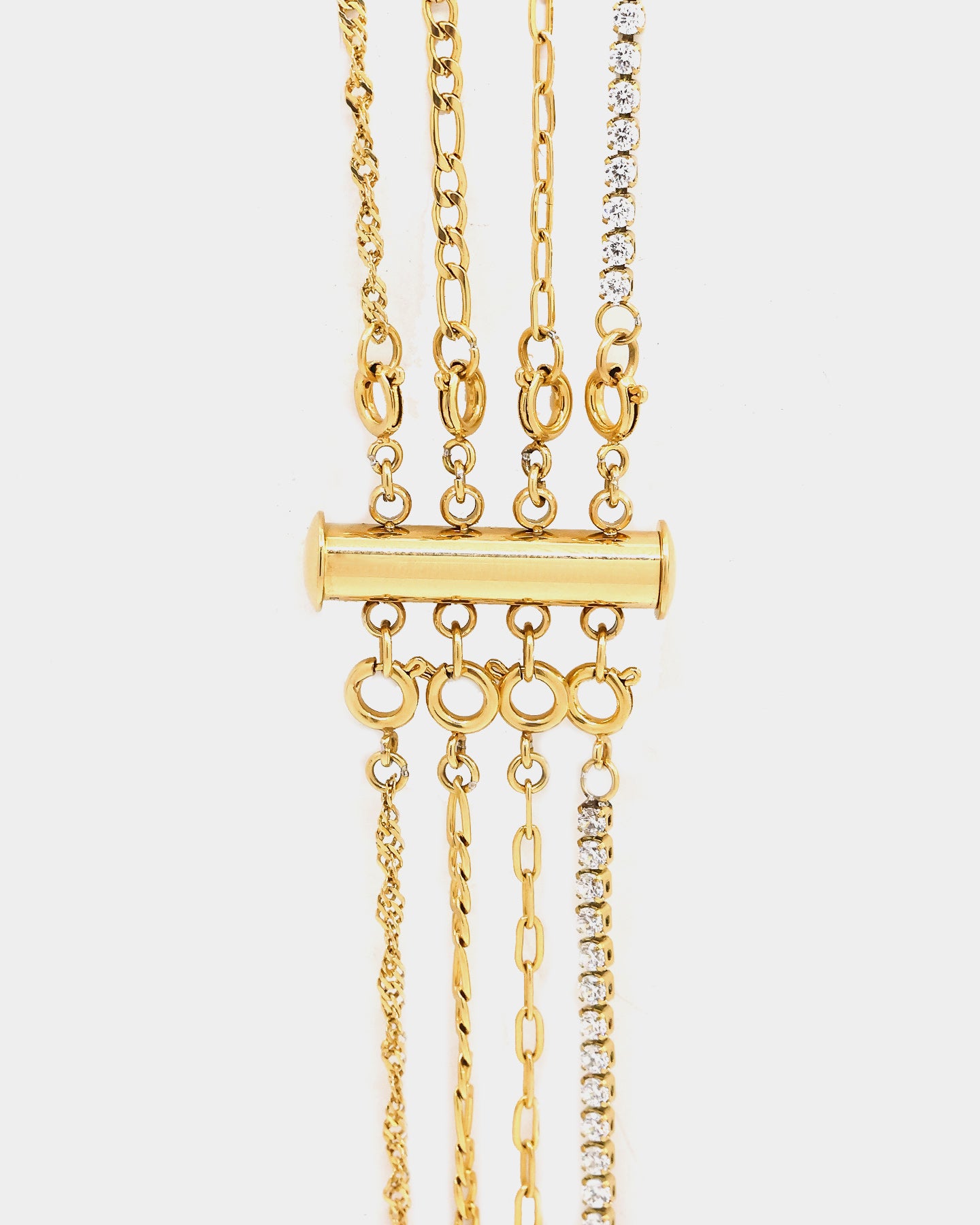 Raising Hell Women's 4 Chain Customisable Clasp Gold、mySite、zt4zffjzw