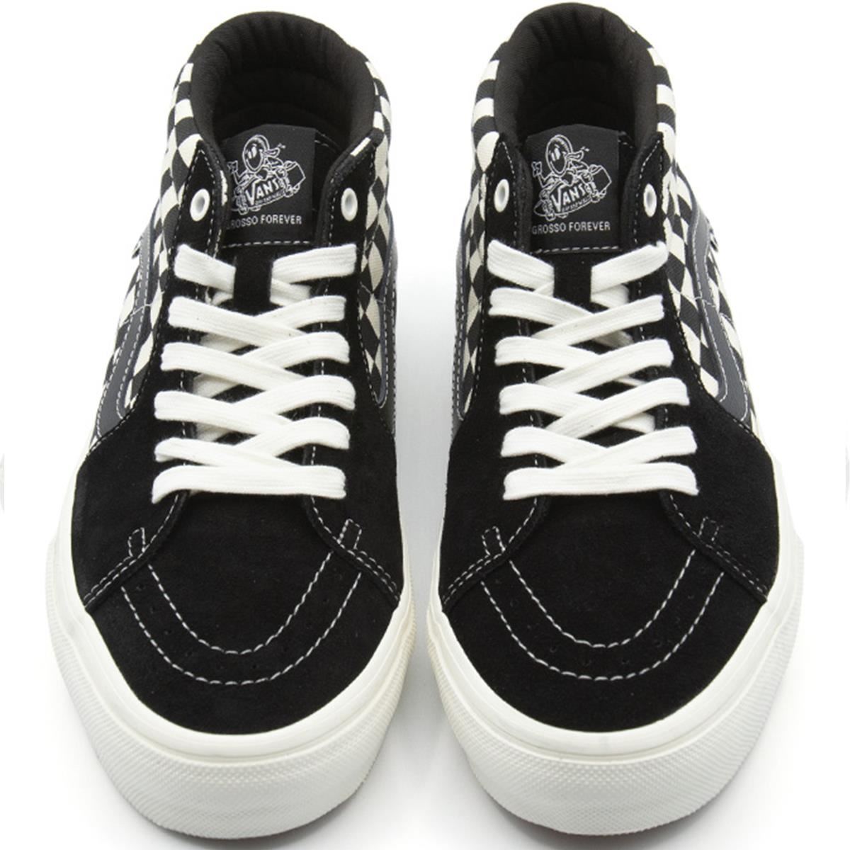  Vans Skate Grosso Mid - Checkerboard Black/Marshmallow、mySite、merchandisen