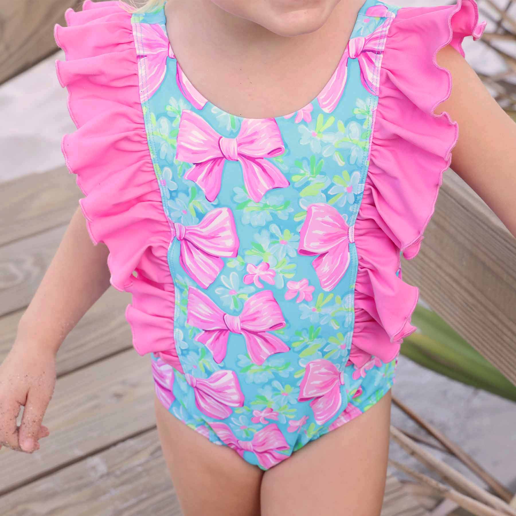  Double Ruffle One Piece | Beachy Bows、mySite、layawaytickets