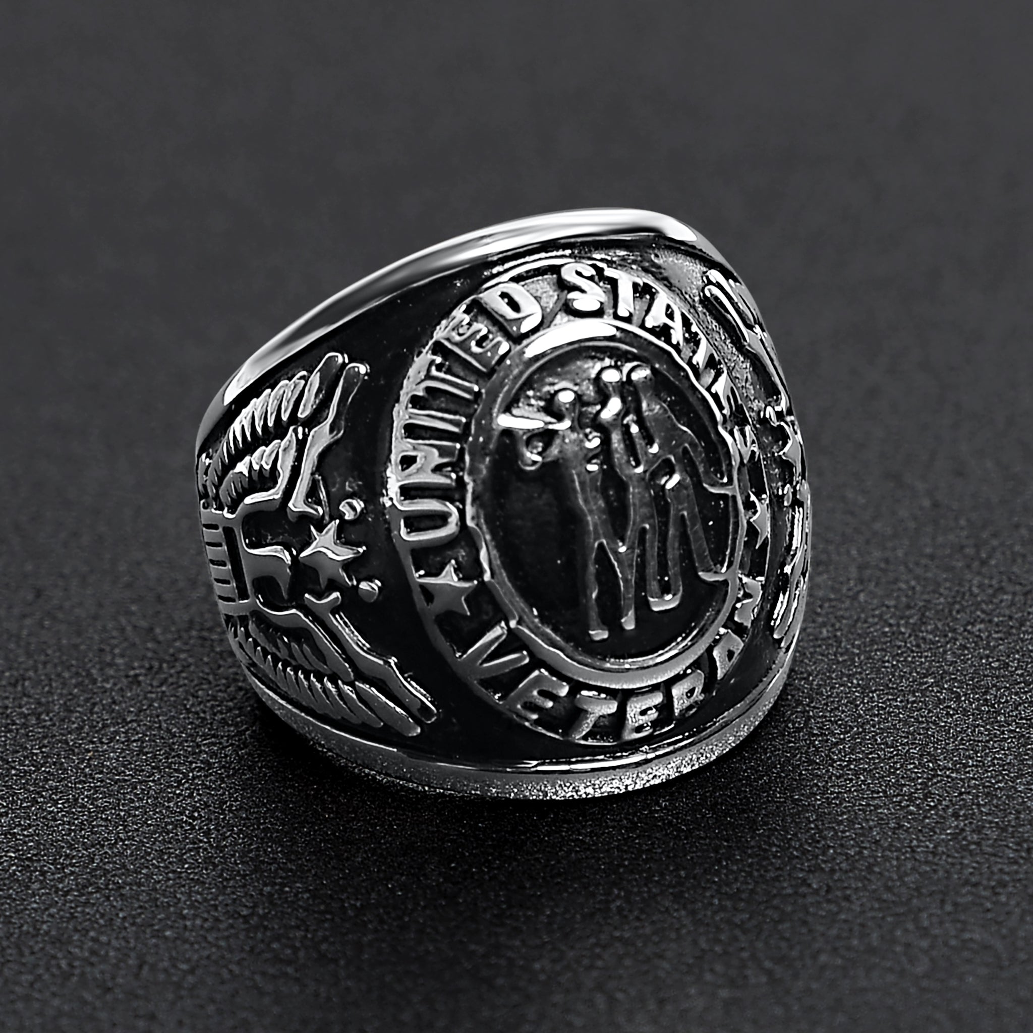 Stainless Steel United States Veterans Ring / MCR6001、mySite、dreamappss