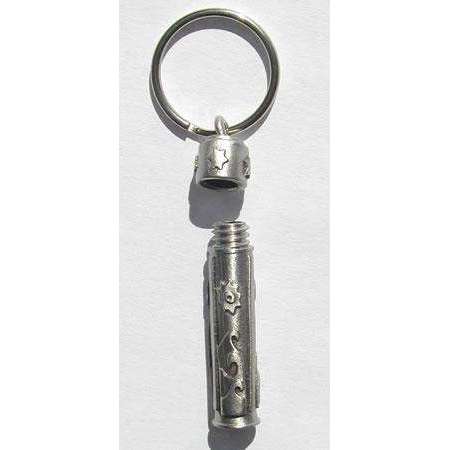 Emily Rosenfeld Pewter Traveler’s Prayer Holder Keychain、mySite、topwebapps