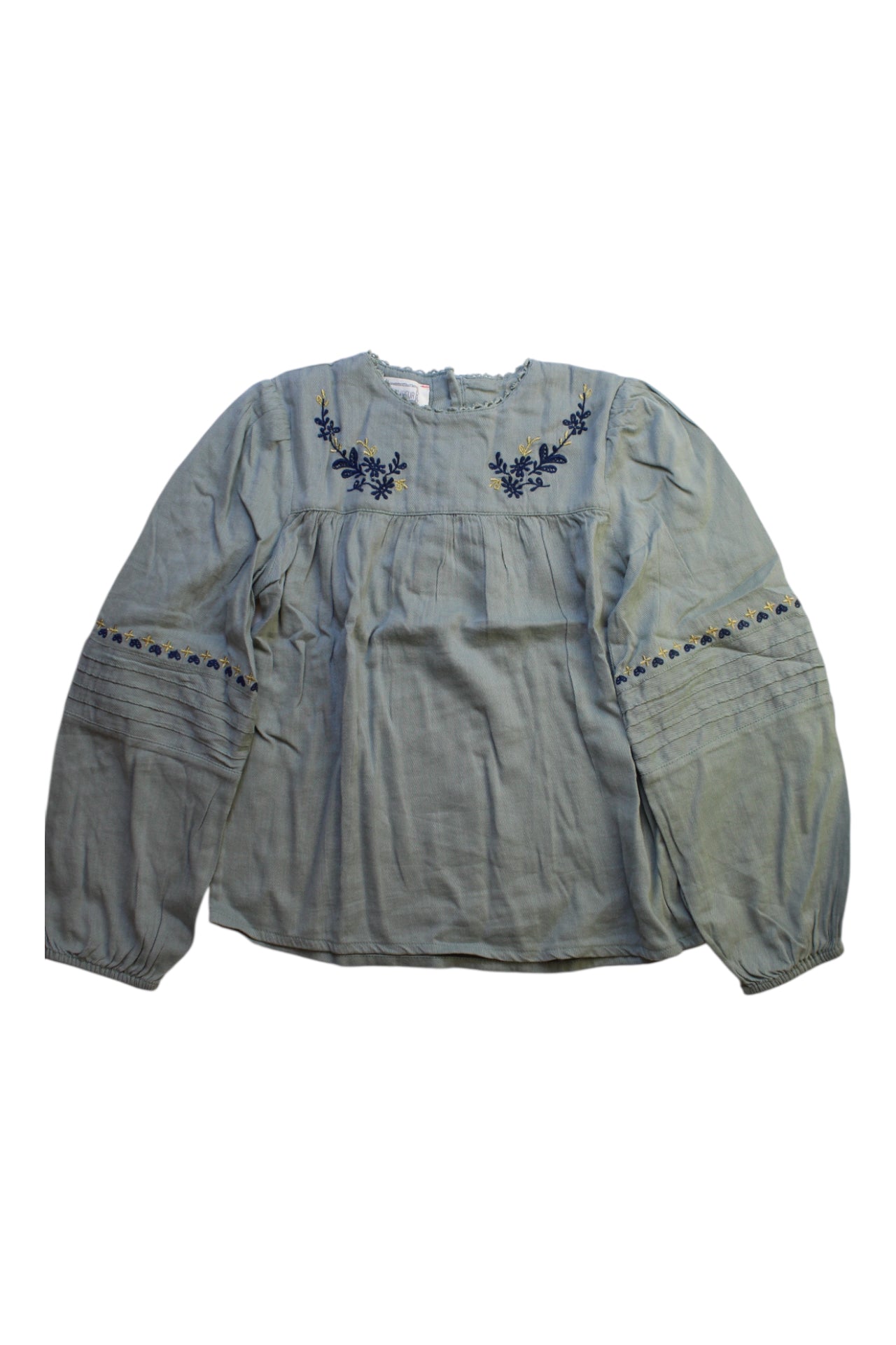Bonheur Du Jour Embroidered Long Sleeve Top 6T、mySite、g9winljtr