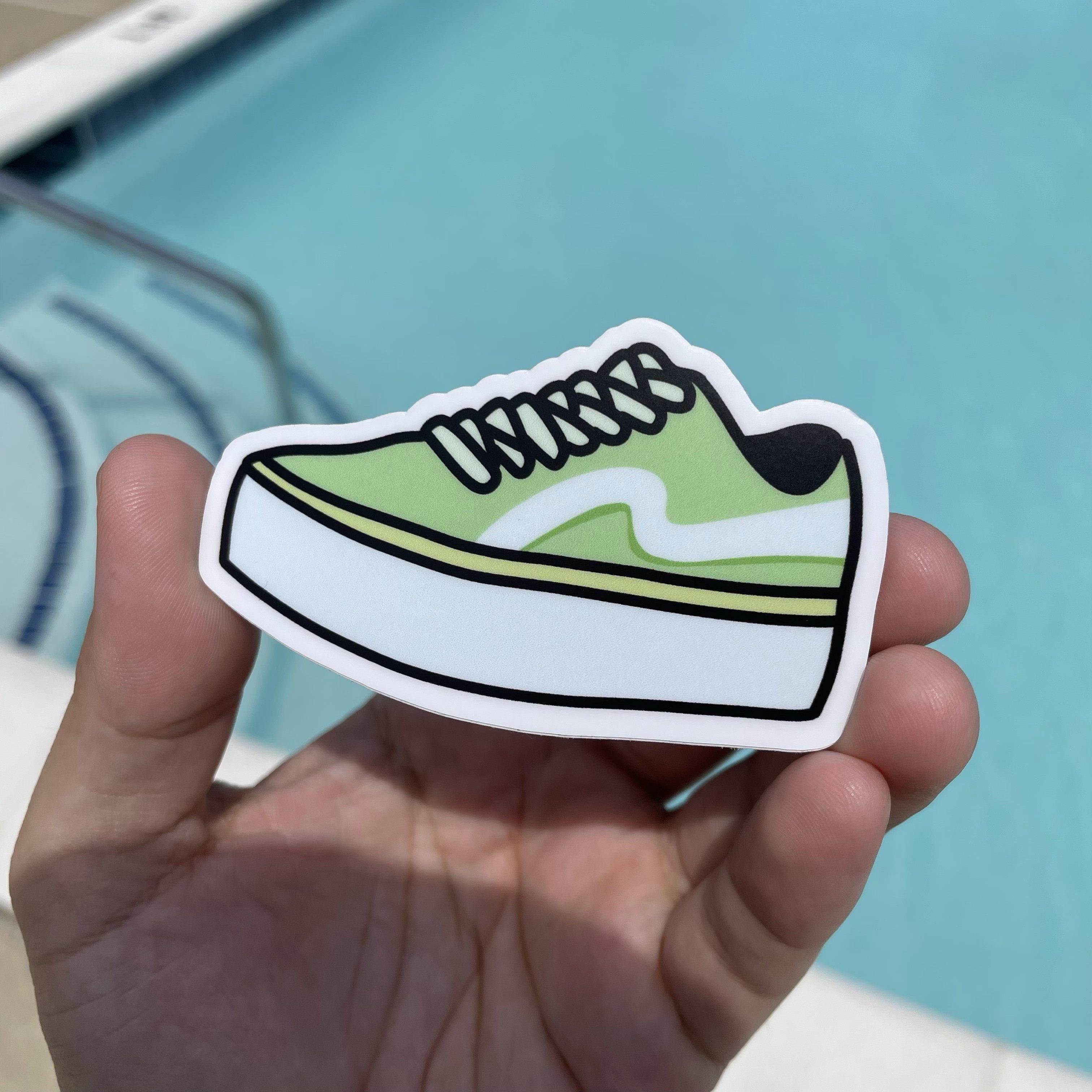  Green Skater Shoe Aesthetic Sticker、mySite、elrpsem3k