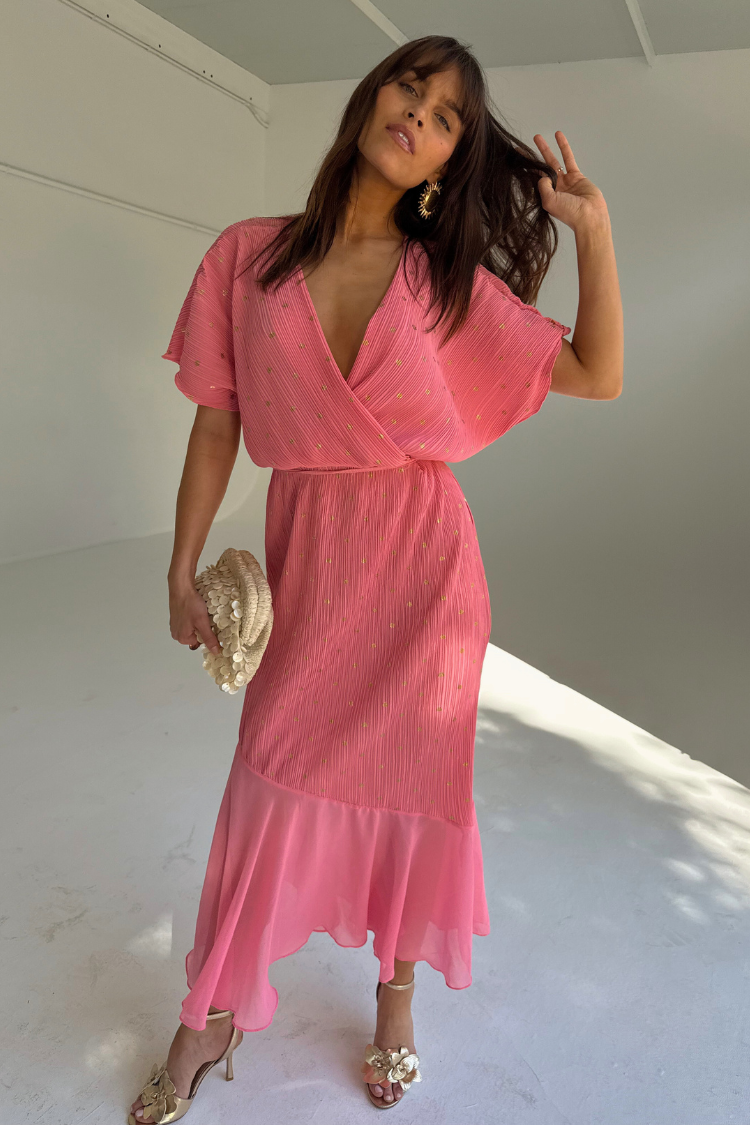 Pink Plisse Fifi Dress、mySite、solidvoid